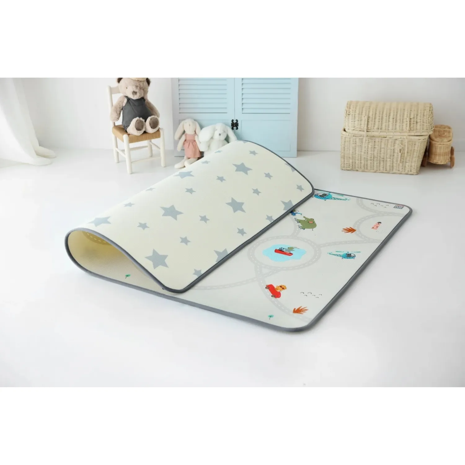 Coolmats Eğlenceli Gezi -Yıldızlar Oyun Halısı 140x200x1