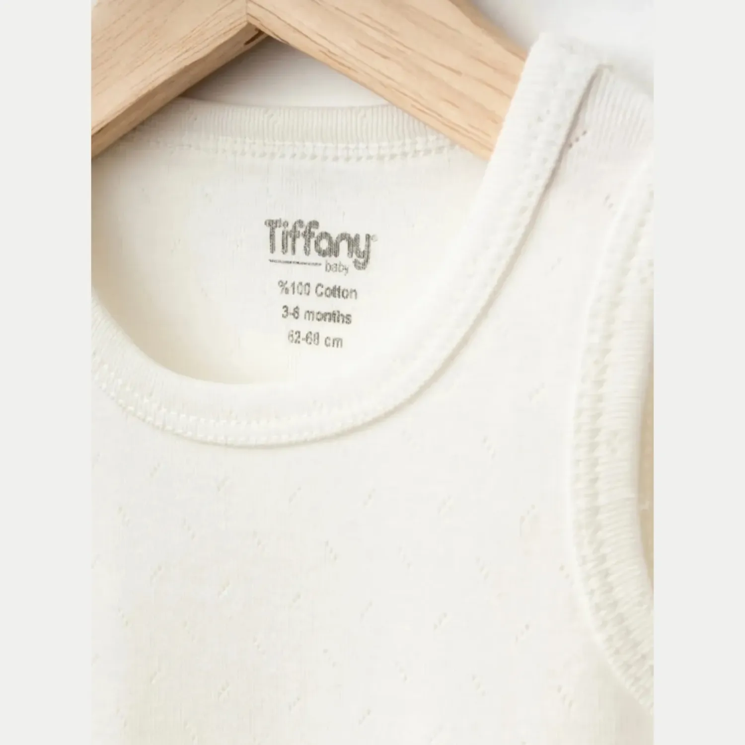 Tiffany Atlet Body %100 Pamuklu Çıtçıtlı Basic 3'lü Set Body Zıbın Ekru Unisex Bebek