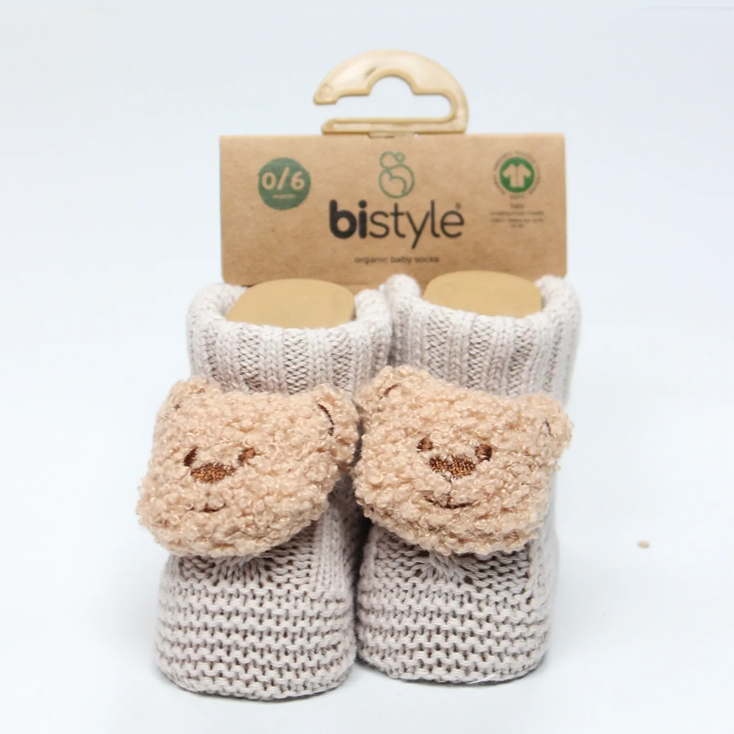 Bistyle Patik Triko Seperatörlü Aksesuarlı Bej