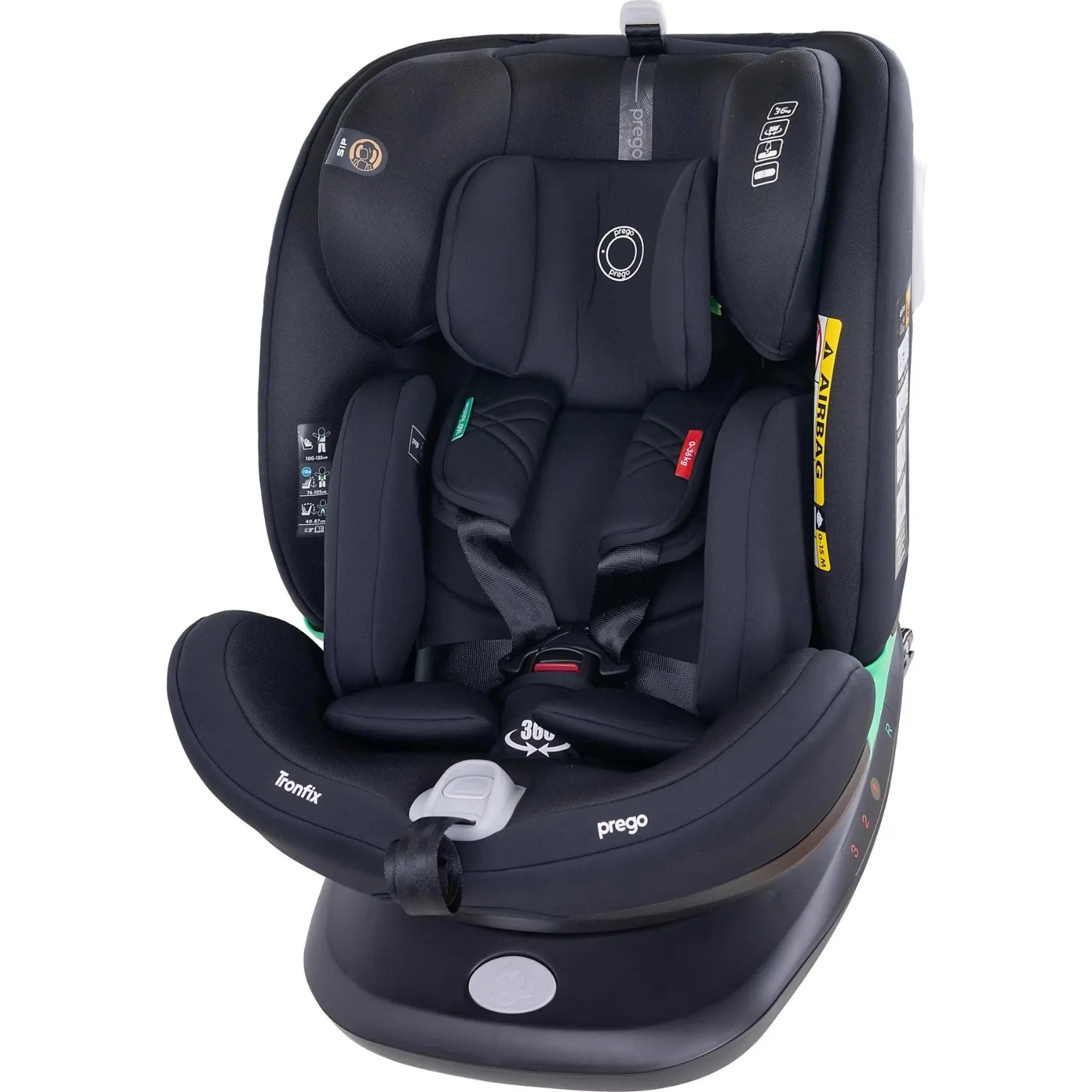 Prego Q9004 Tronfıx I-Size Oto Koltuğu Siyah
