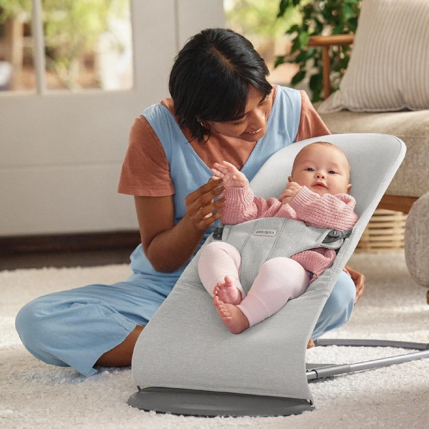 Babybjörn Balance Bliss Ana Kucağı Woven Melange Light Grey