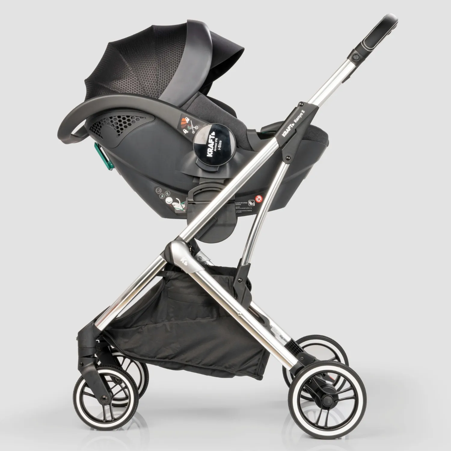 Kraft Kenya S Travel Sistem Bebek Arabası Grey