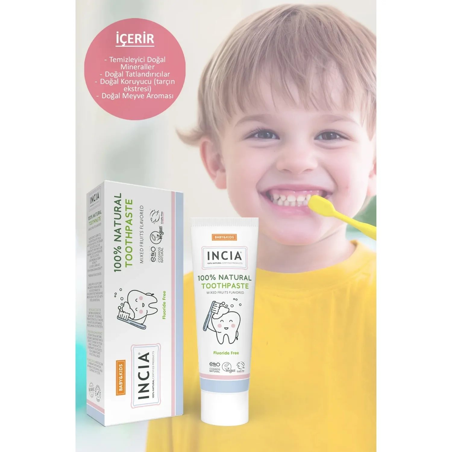 INCIA Çocuk Diş Macunu 50 ml