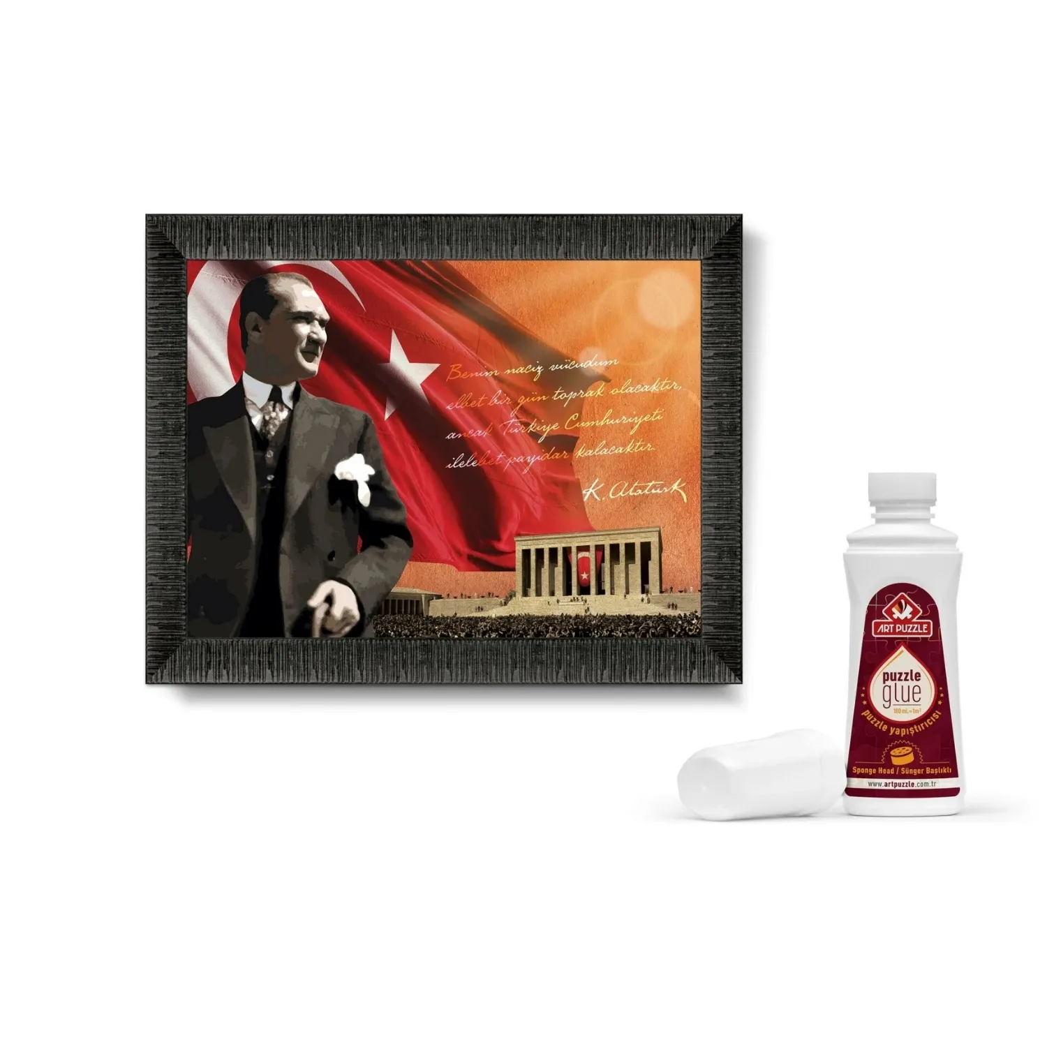 Art Puzzle Atatürk Ve Anıtkabir 1000 Parça Çerçeveli Puzzle