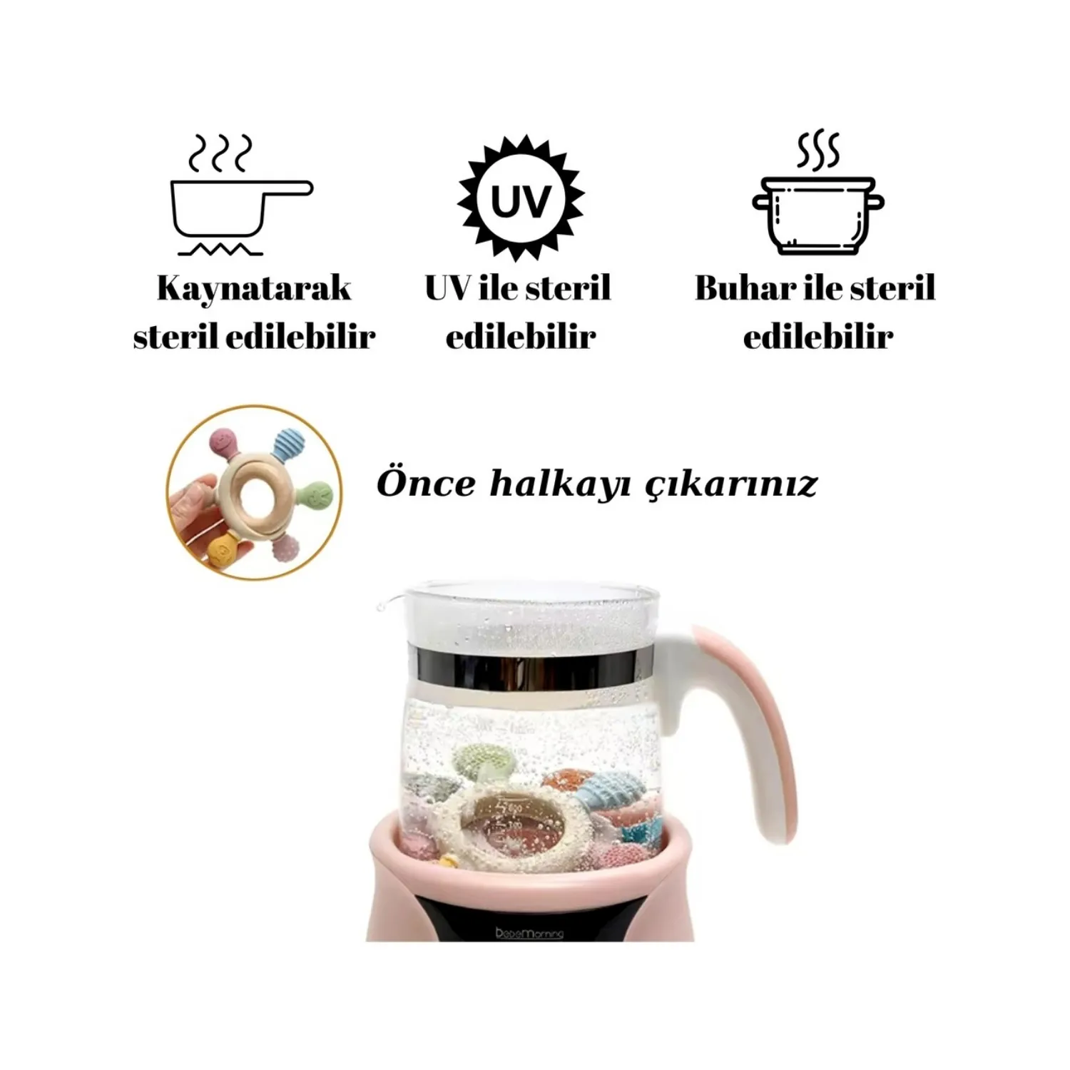 Silikon Bebek Diş Kaşıyıcı