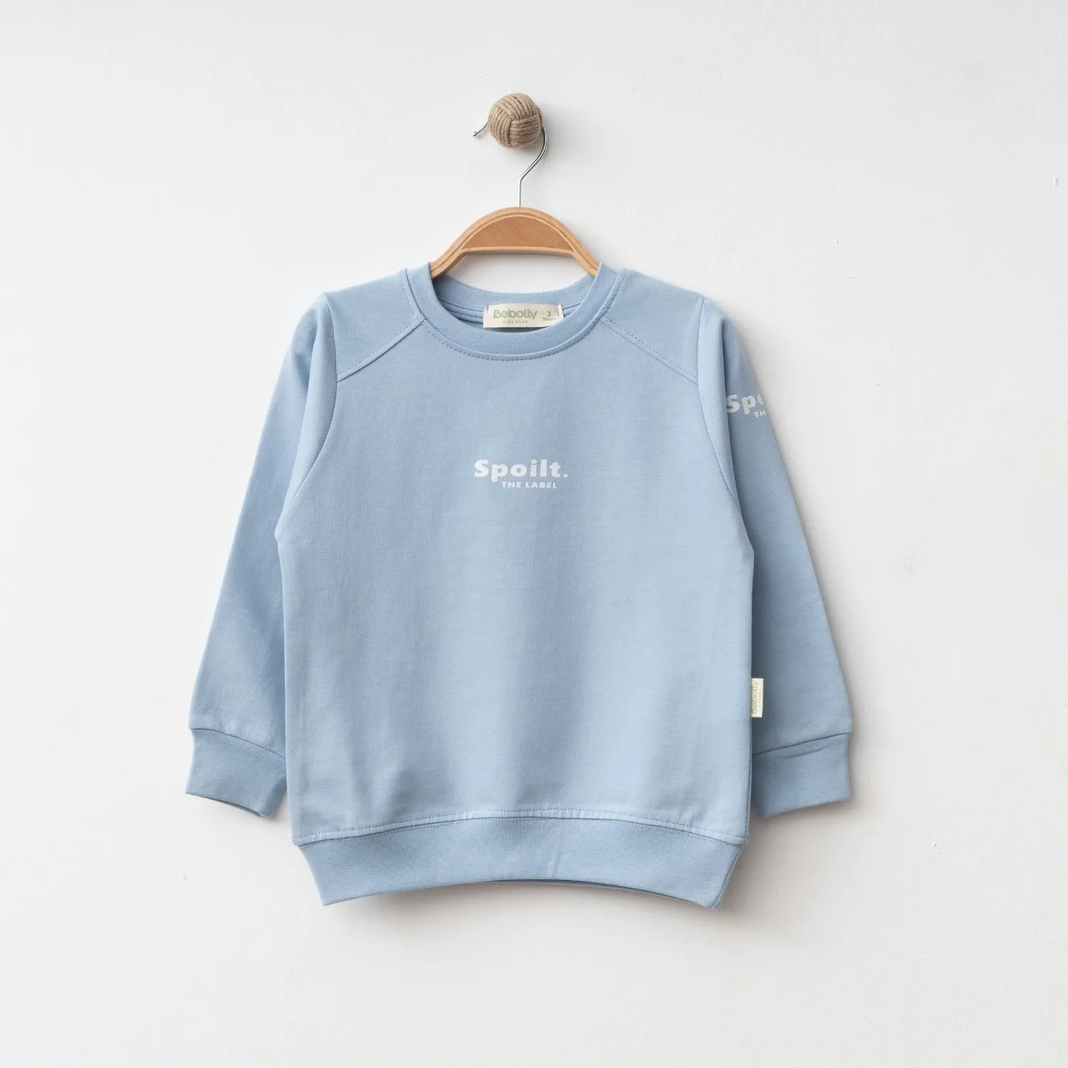 Bebolly Sweatshirt Spoilt Baskılı Mavi