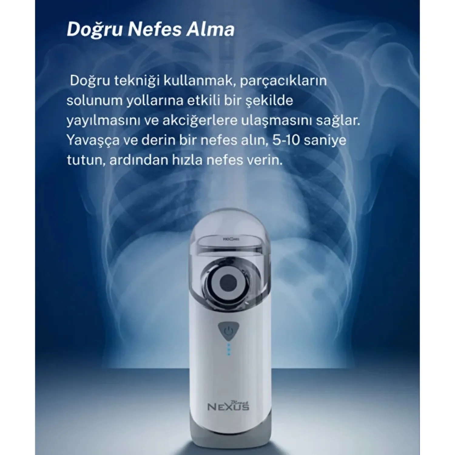 Direct Nexus Taşınabilir Mesh Nebulizatör