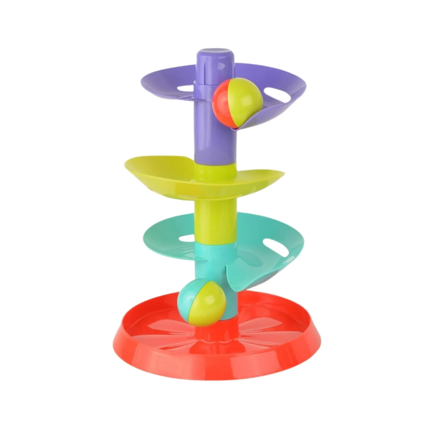 Let's Be Child Renkli Top Yuvarlama Kulesi