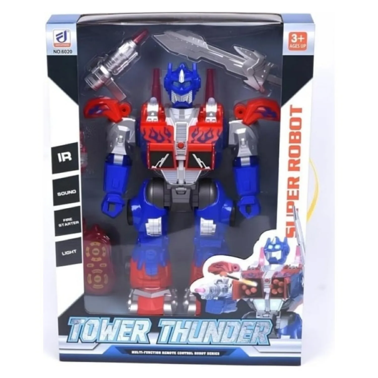 Toycraft Uz.Kum. Sünger Atarlı Yürüyen Dev Smart Robot 