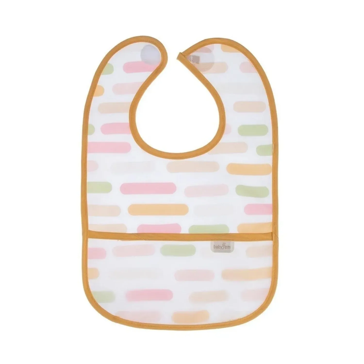 Babyjem Leke Tutmaz Önlük Pastel Şeritler