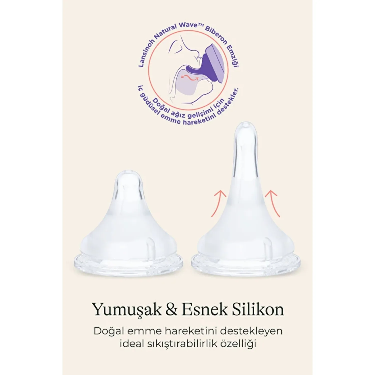 Lansinoh NaturalWave Nipple XS Biberon Emzigi Lansinoh NaturalWave Nipple XS Biberon Emzigi