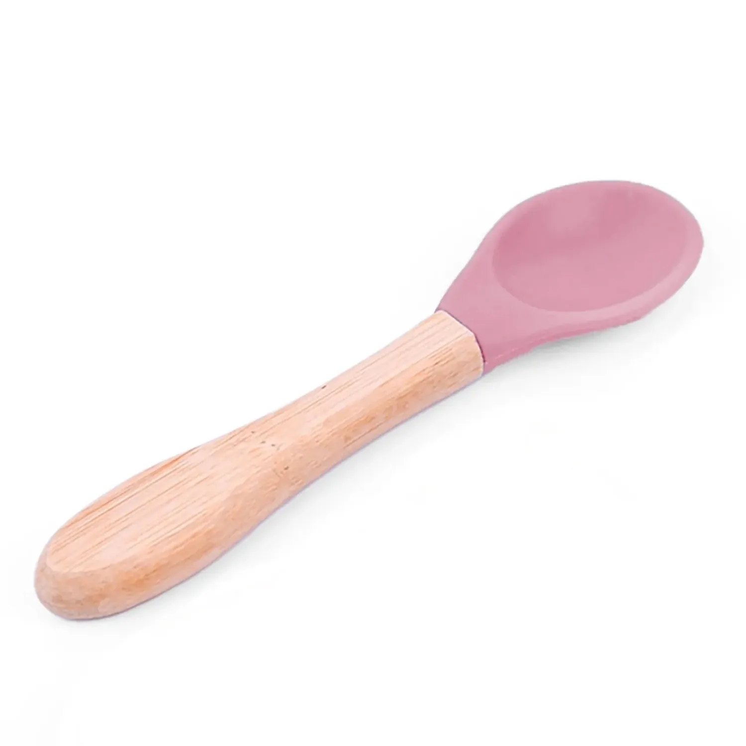 BM Care Bambu Saplı Mama Kaşığı Pembe 2li