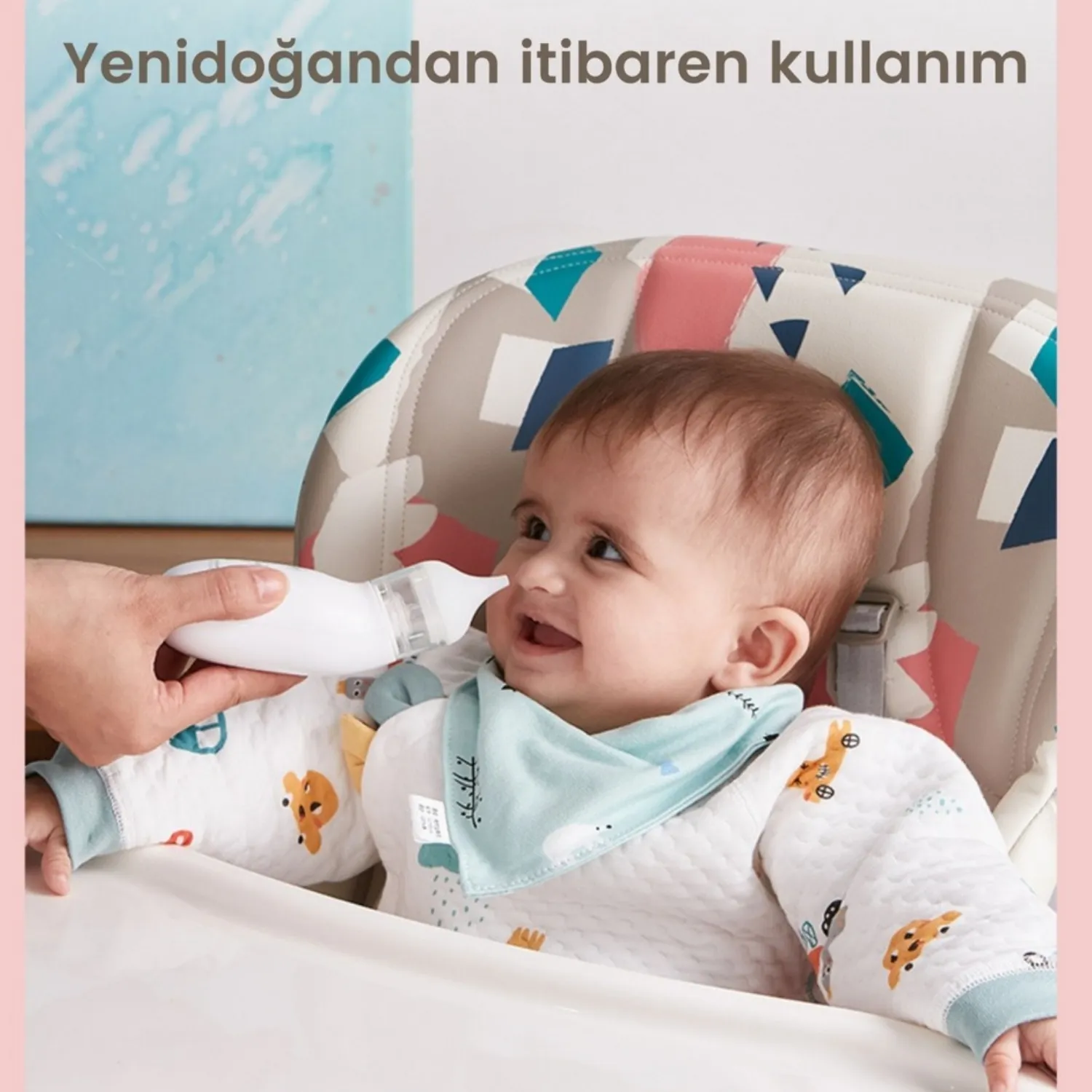 Bebebao Q2 Elektrikli Bebek Burun Aspiratörü Çocuk Burun Temizleme Makinesi Şarjlı