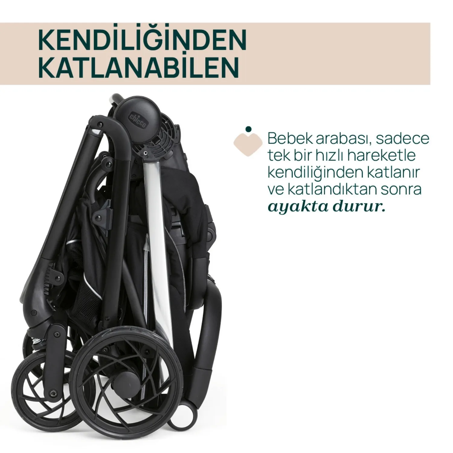 Chicco One4Ever Lounge Bebek Arabası Black Beauty