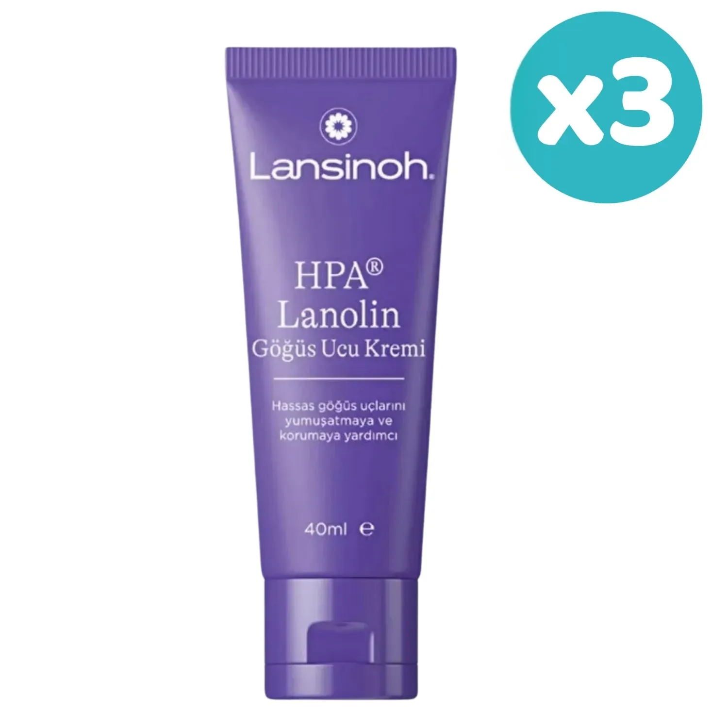 Lansinoh Lanolin Göğüs Ucu Kremi 40 ml x 3 Adet