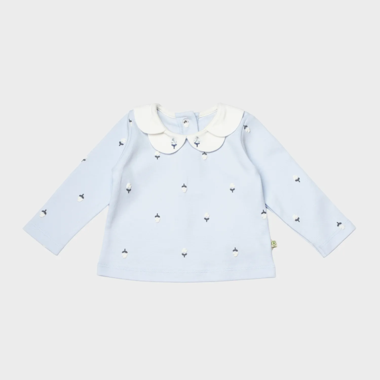 Bibaby Organik 2li Takım Love Floral Ekru - Lila
