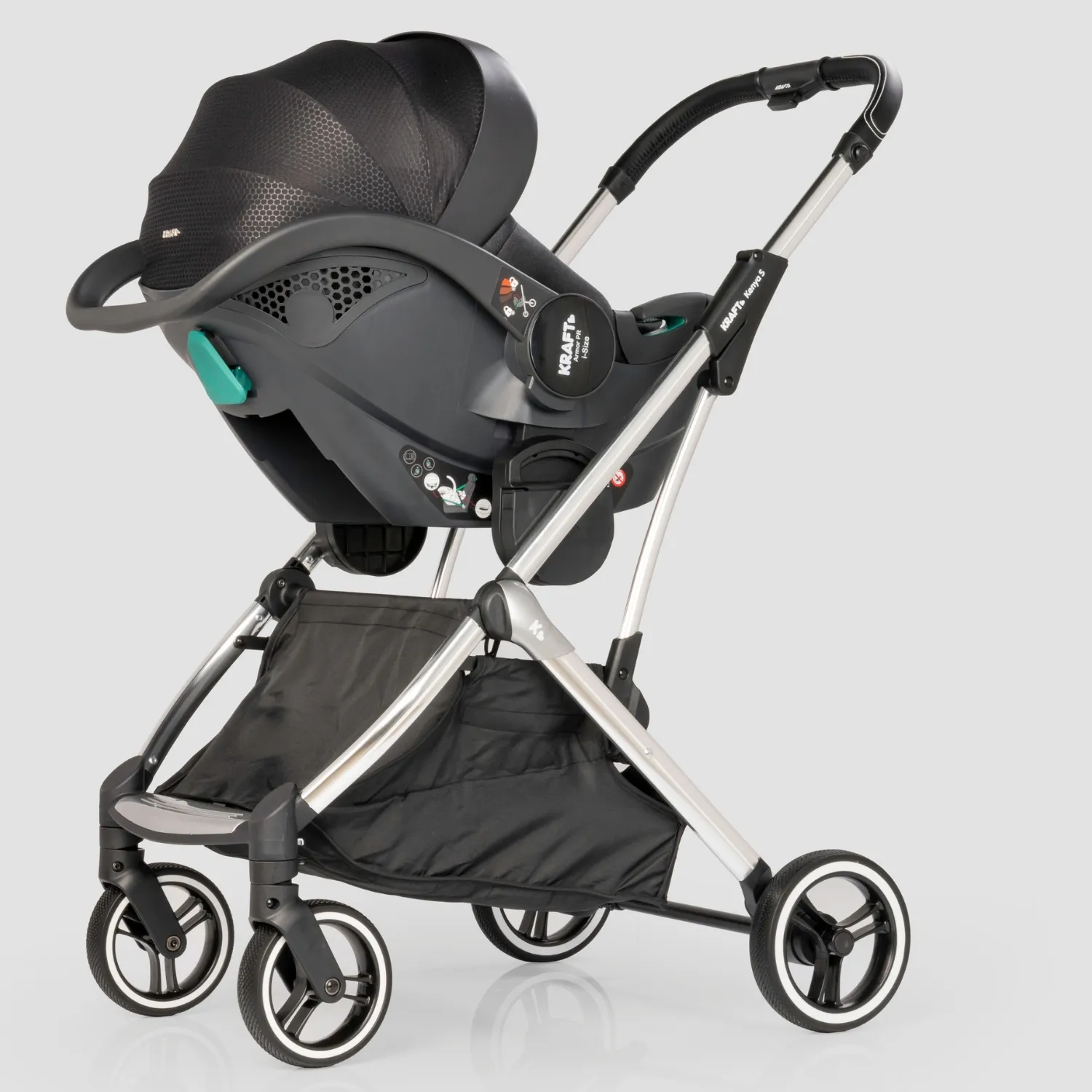 Kraft Kenya S Travel Sistem Bebek Arabası Grey
