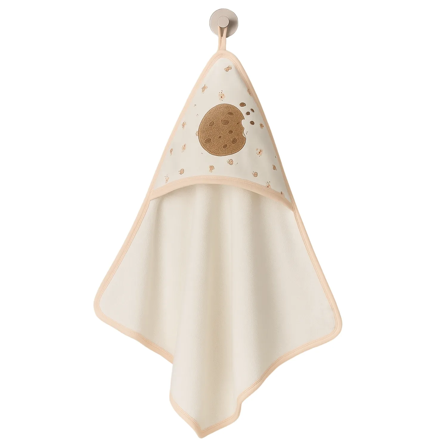 Bistyle Havlu Cookies Cute Happy 85x90cm Somon - Ekru - Bej