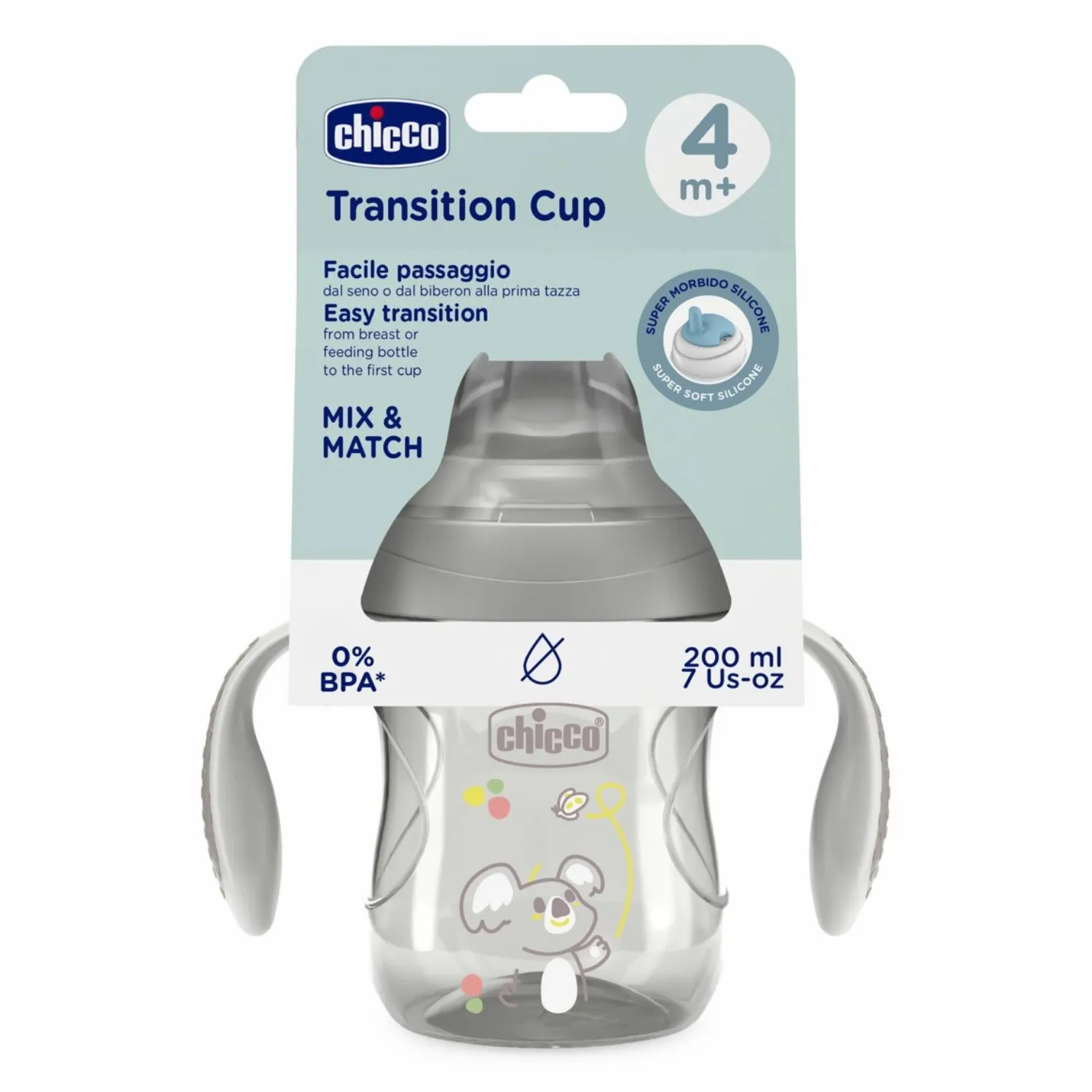 Chicco Yumuşak Uçlu Geçiş Bardağı 4+ Ay Unisex Yeni