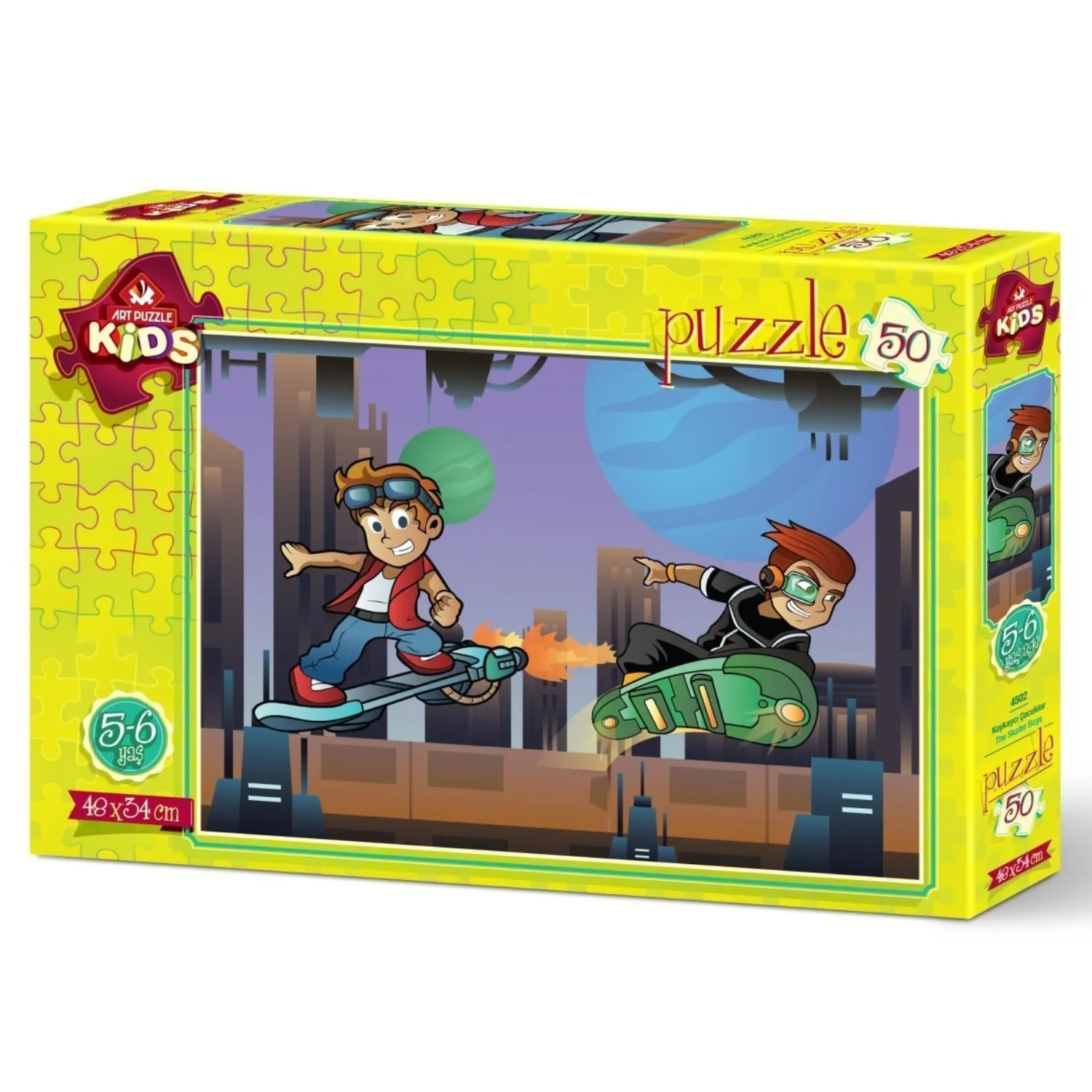 Art Kids Kaykaycı Çocuklar 50 Parça