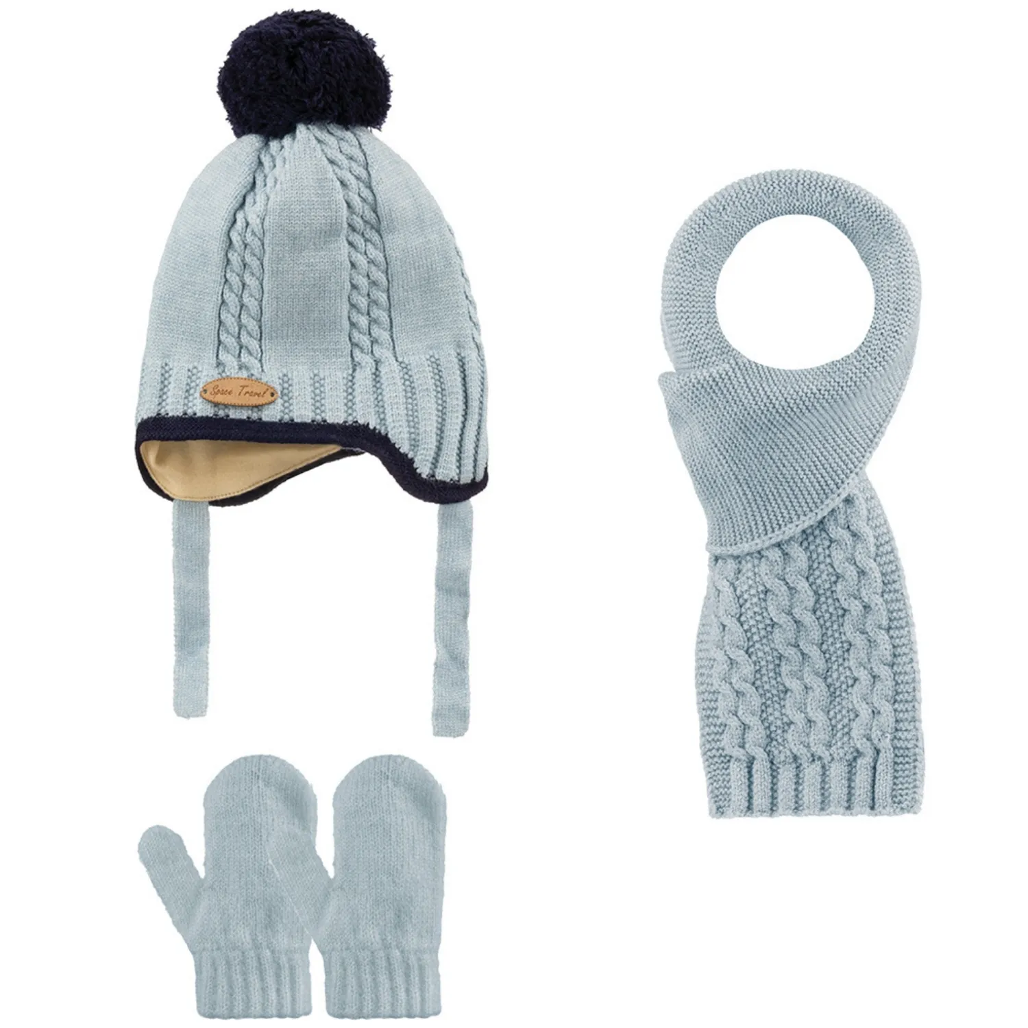 Kitti Eldiven Atkı Bere Takım 0-18 Ay Açık Mavi Asortili