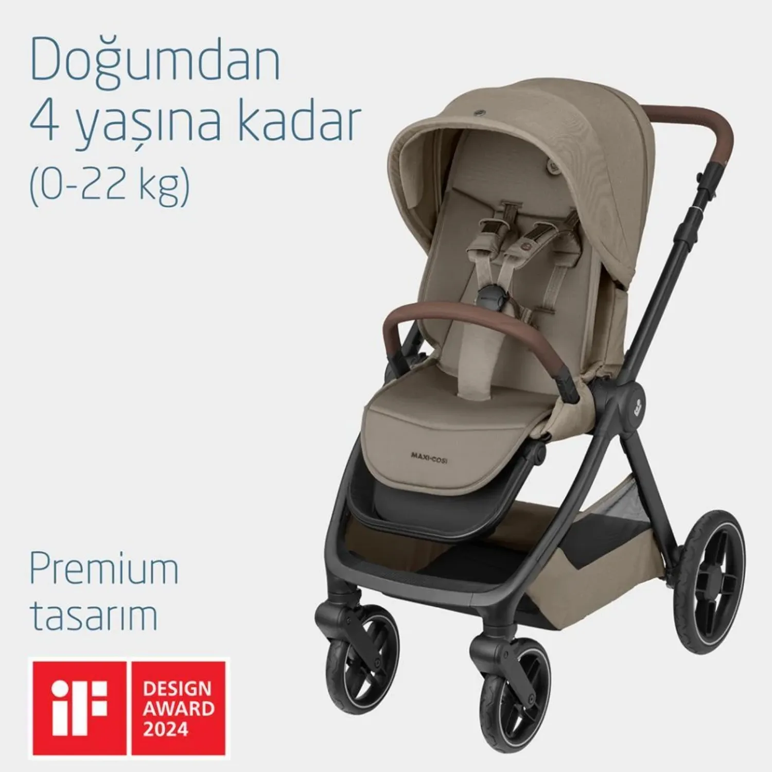 Maxi Cosi Oxford Çift Yönlü Bebek Arabası Twillic Truffle