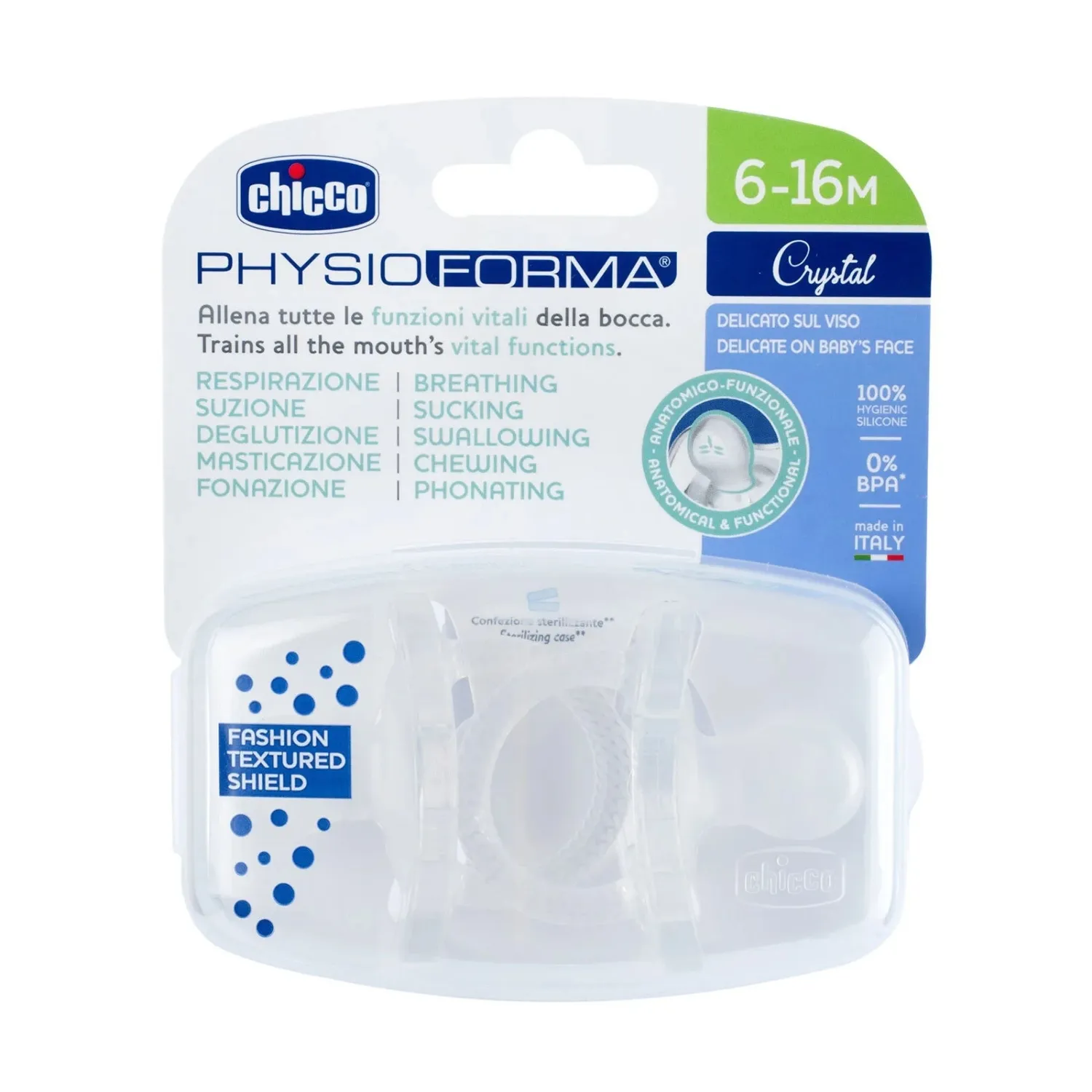 Chicco Physioforma Soother Cyrstal Emzik 6-18 Ay 2li 