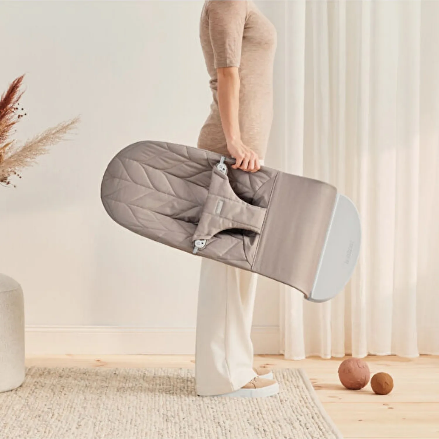 Babybjörn Bliss Ana Kucağı Petal Cotton Woven Sand Grey