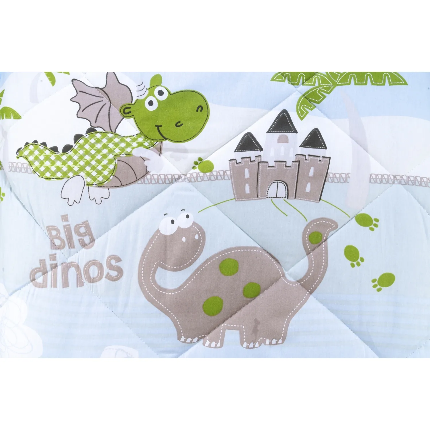 Bebek Nevresim Seti Dino 3 Parça Çantalı 100x150