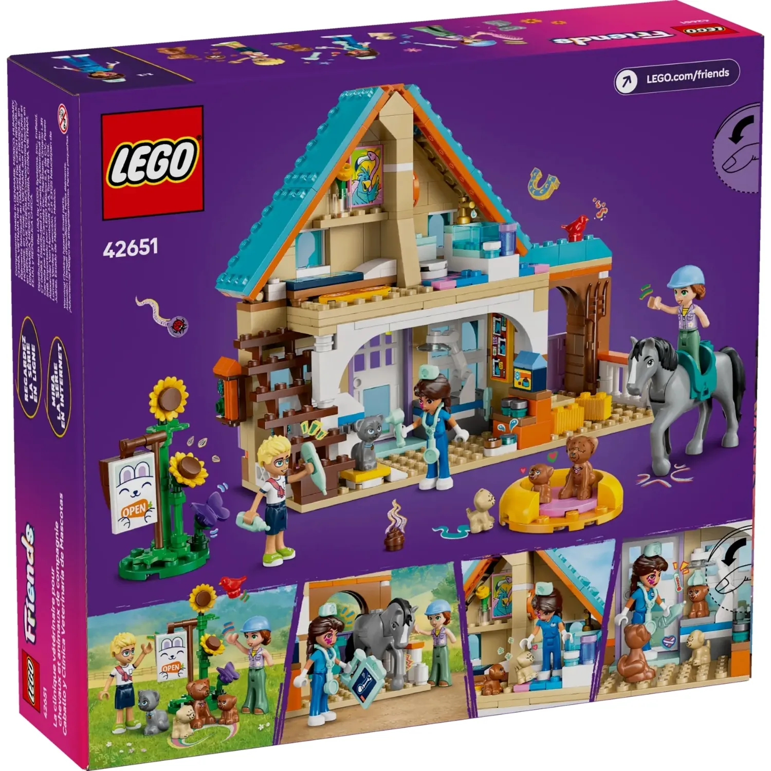 LEGO Friends At ve Evcil Hayvan Veteriner Kliniği 42651 