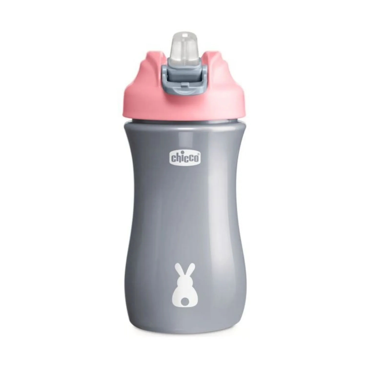 Chicco Pipetli Çocuk Su Matarası Kız Pembe 350ml