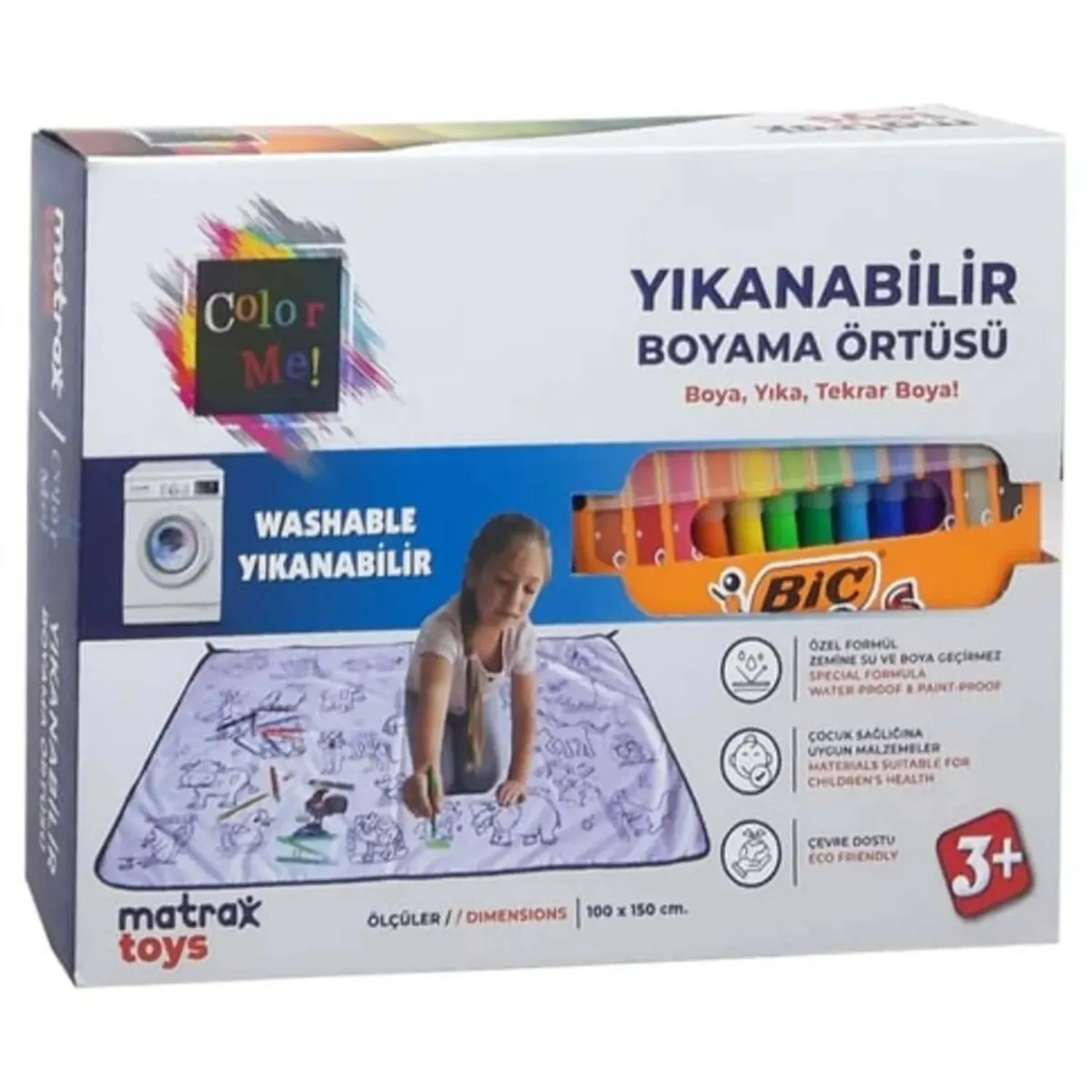 Yıkanabilir Kalemli Boya Örtüsü