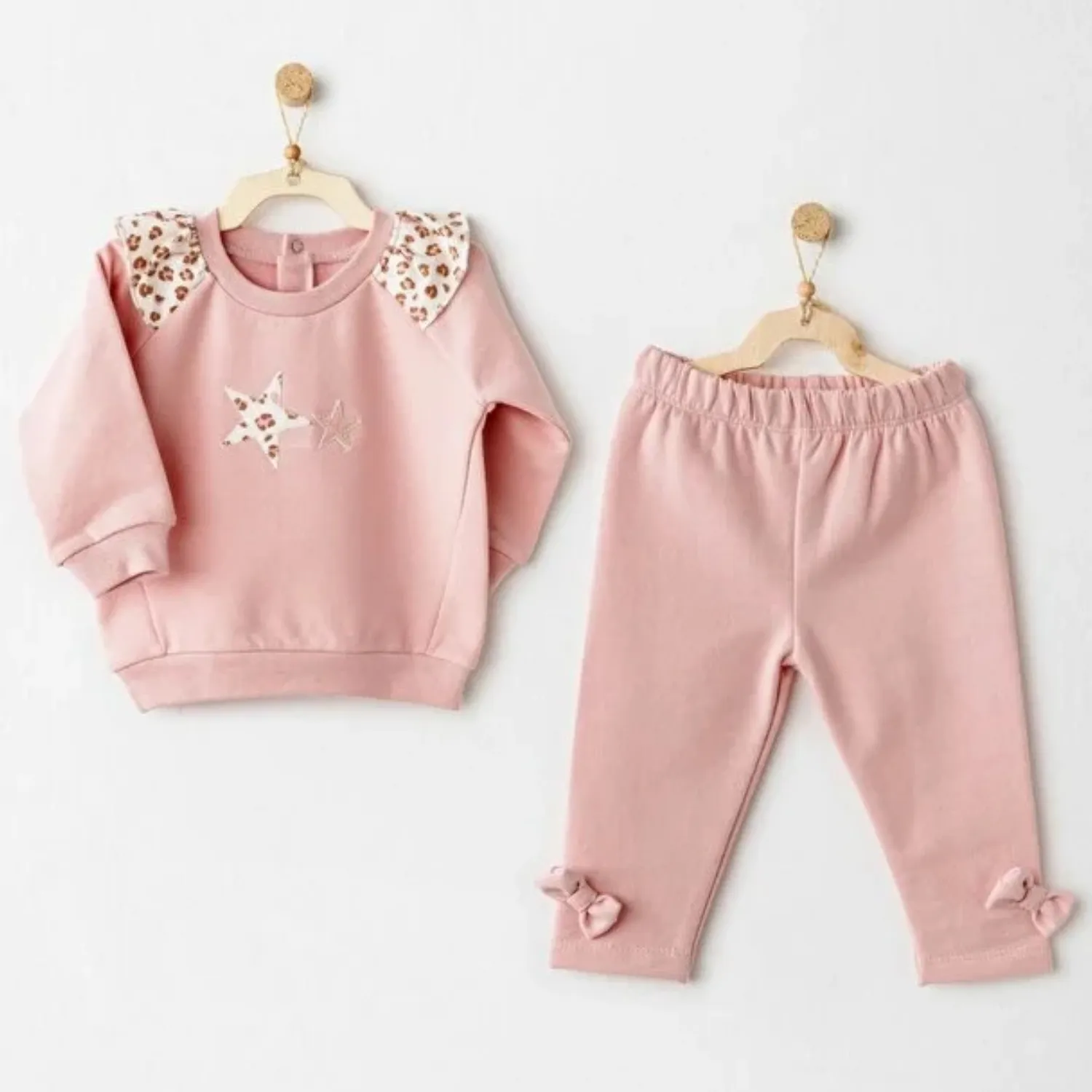 Andy Wawa 2li Takım Little Leopard Pembe