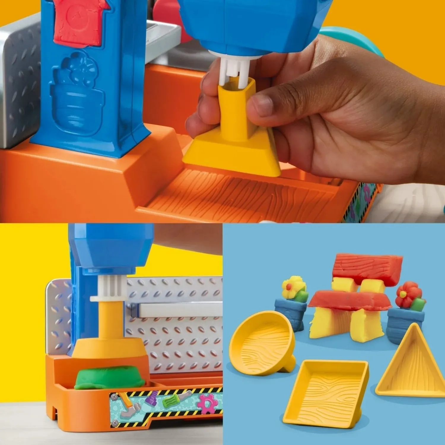 Play Doh Damga ve Testere Aleti Tezgahı 