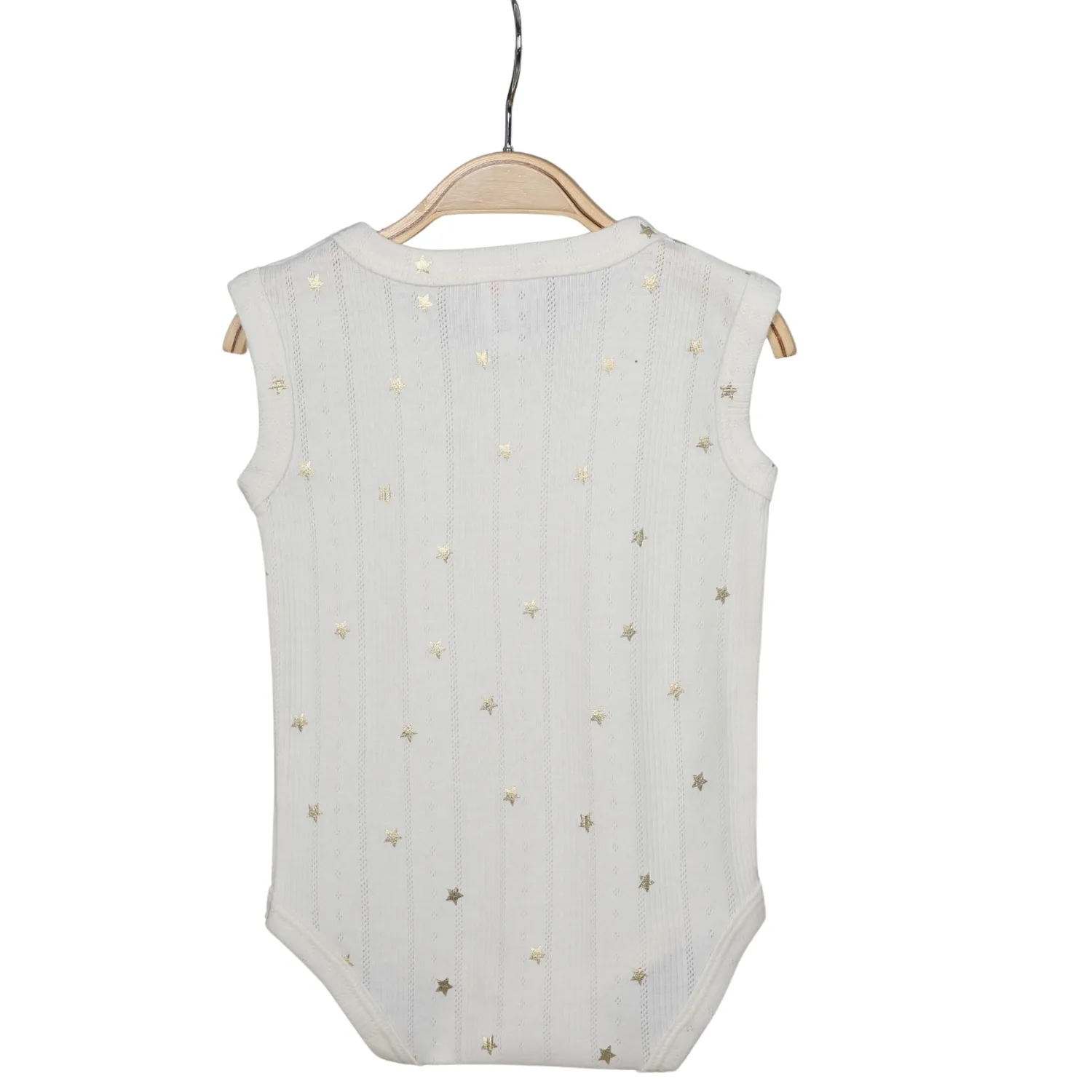 Hvc Atlet Body Jakarlı Yıldızlı Krem