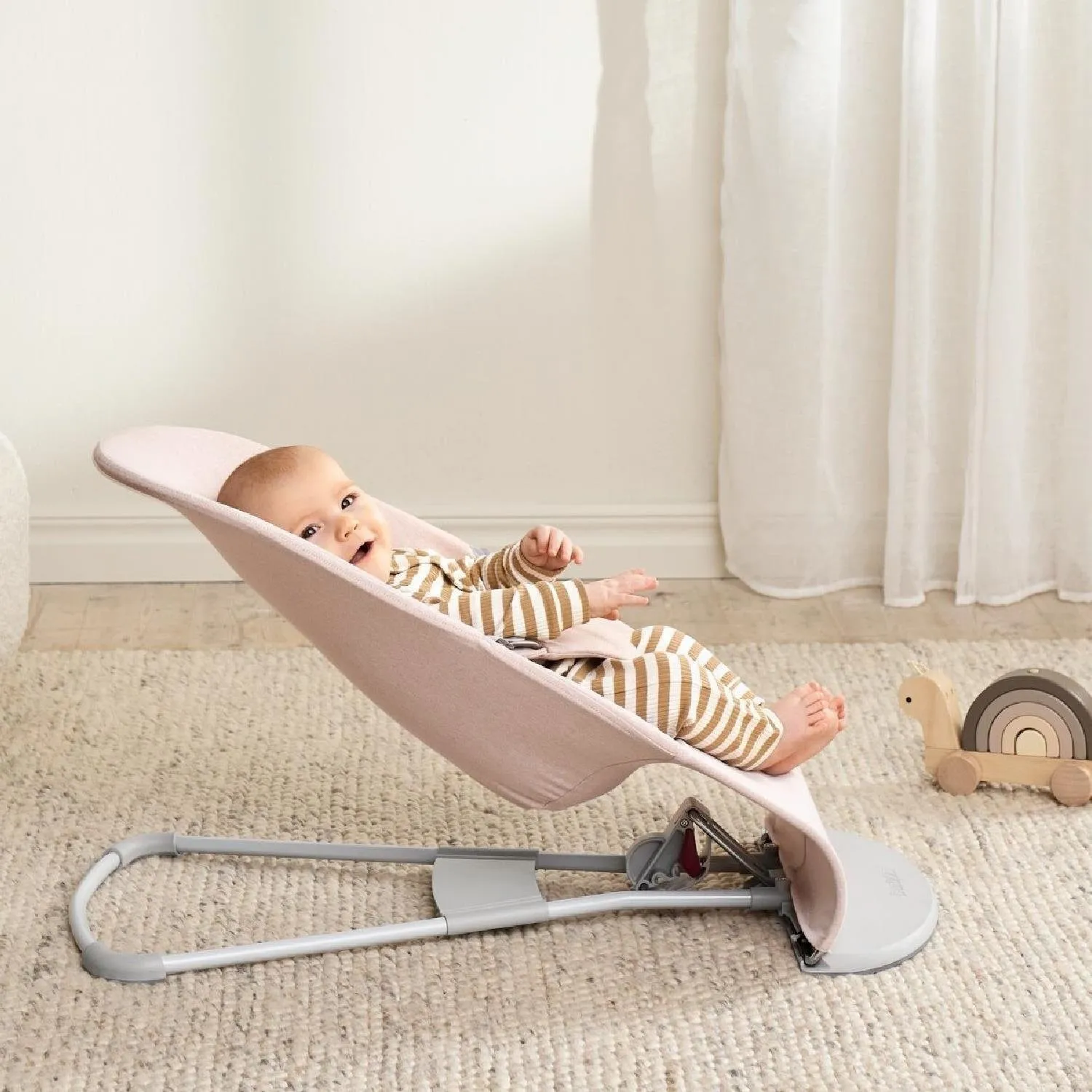 Babybjörn Balance Bliss Ana Kucağı Woven Melange Light Pink