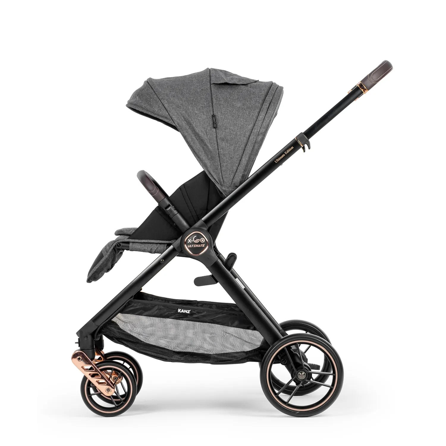 Kanz X-Go Ultimate Travel Sistem Bebek Arabası Rose Gold Gri