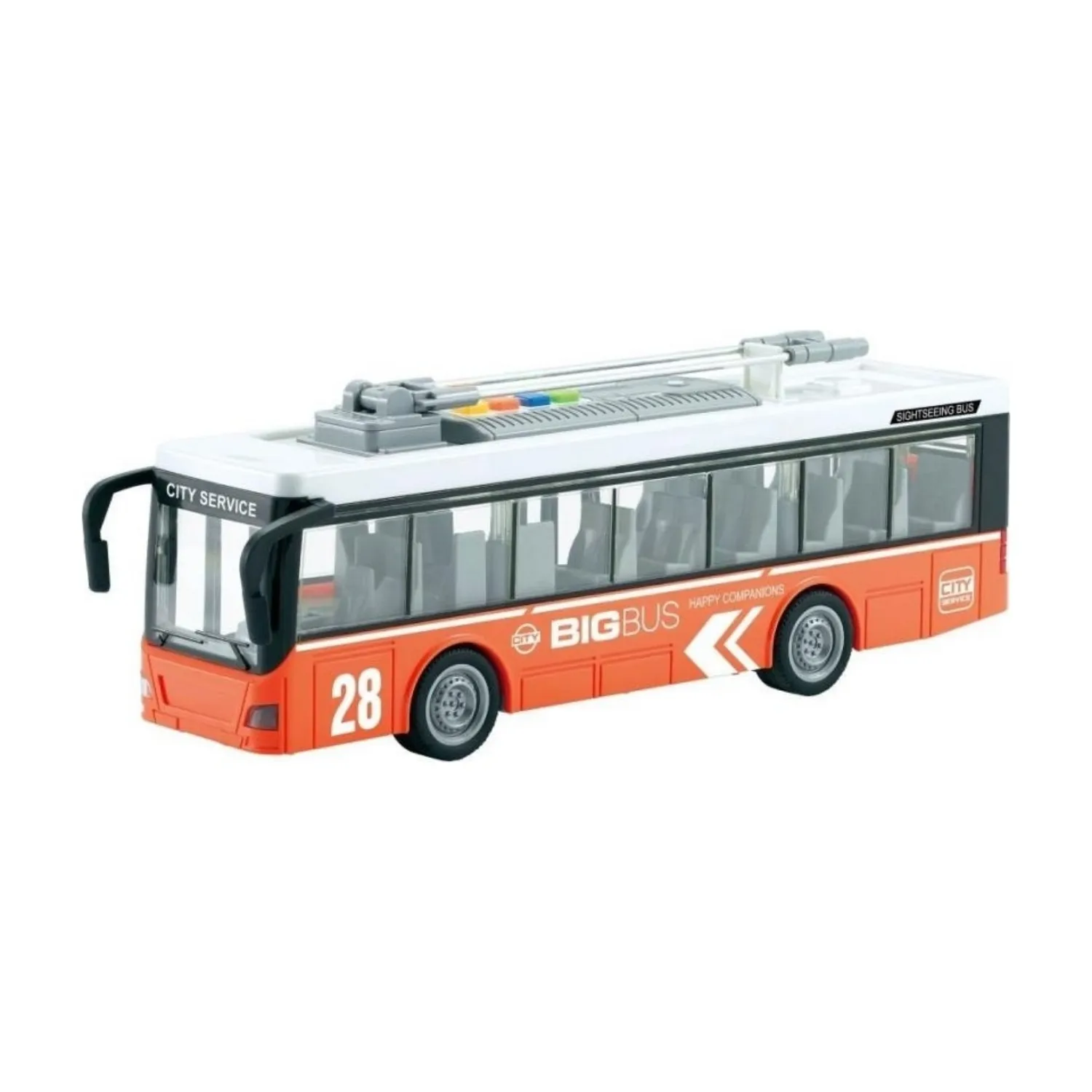 Vardem Sürtmeli Sesli Işıklı Elektrikli Otobüs 1:16