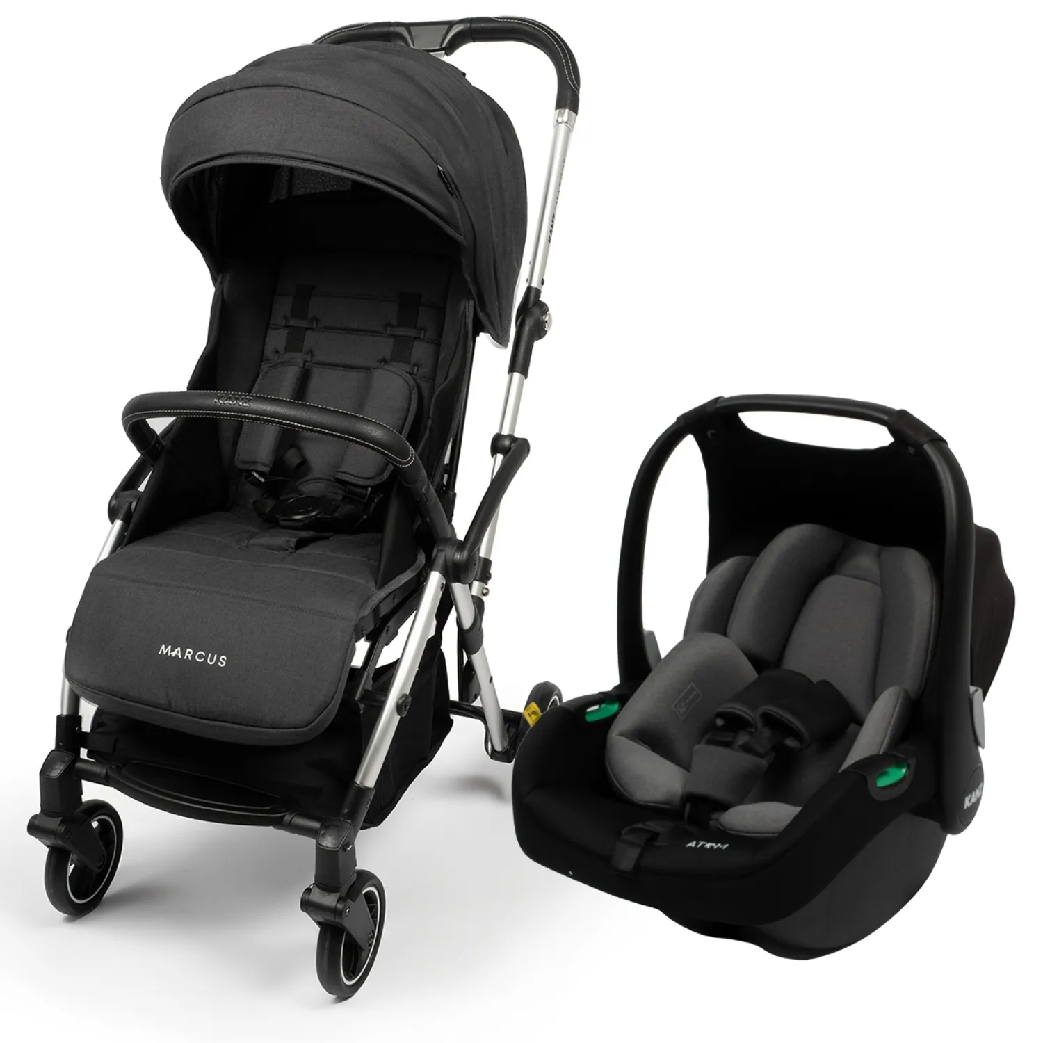 Kanz Marcus Travel Sistem Bebek Arabası Raisin Black