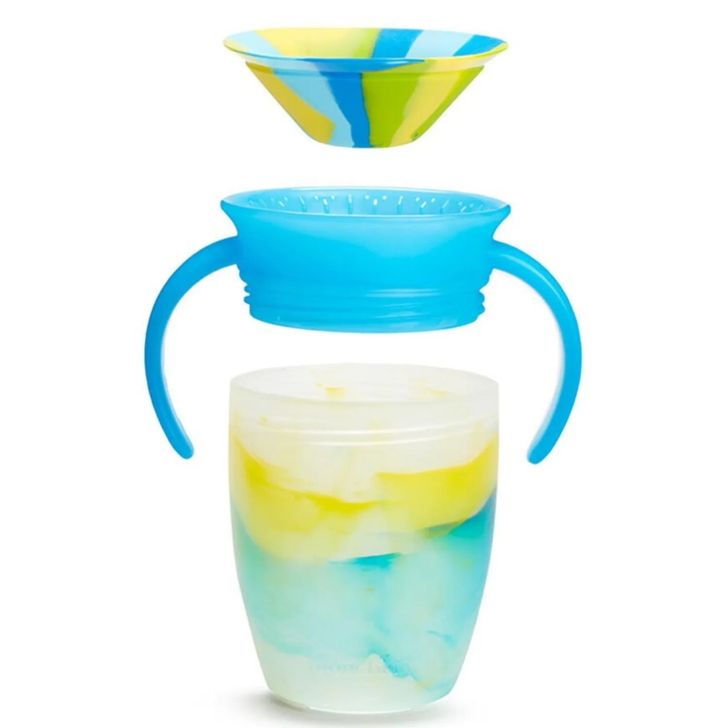 Munchkin Mucize 360° Tropical Alıştırma Bardağı 6ay+ 207ml Mavi