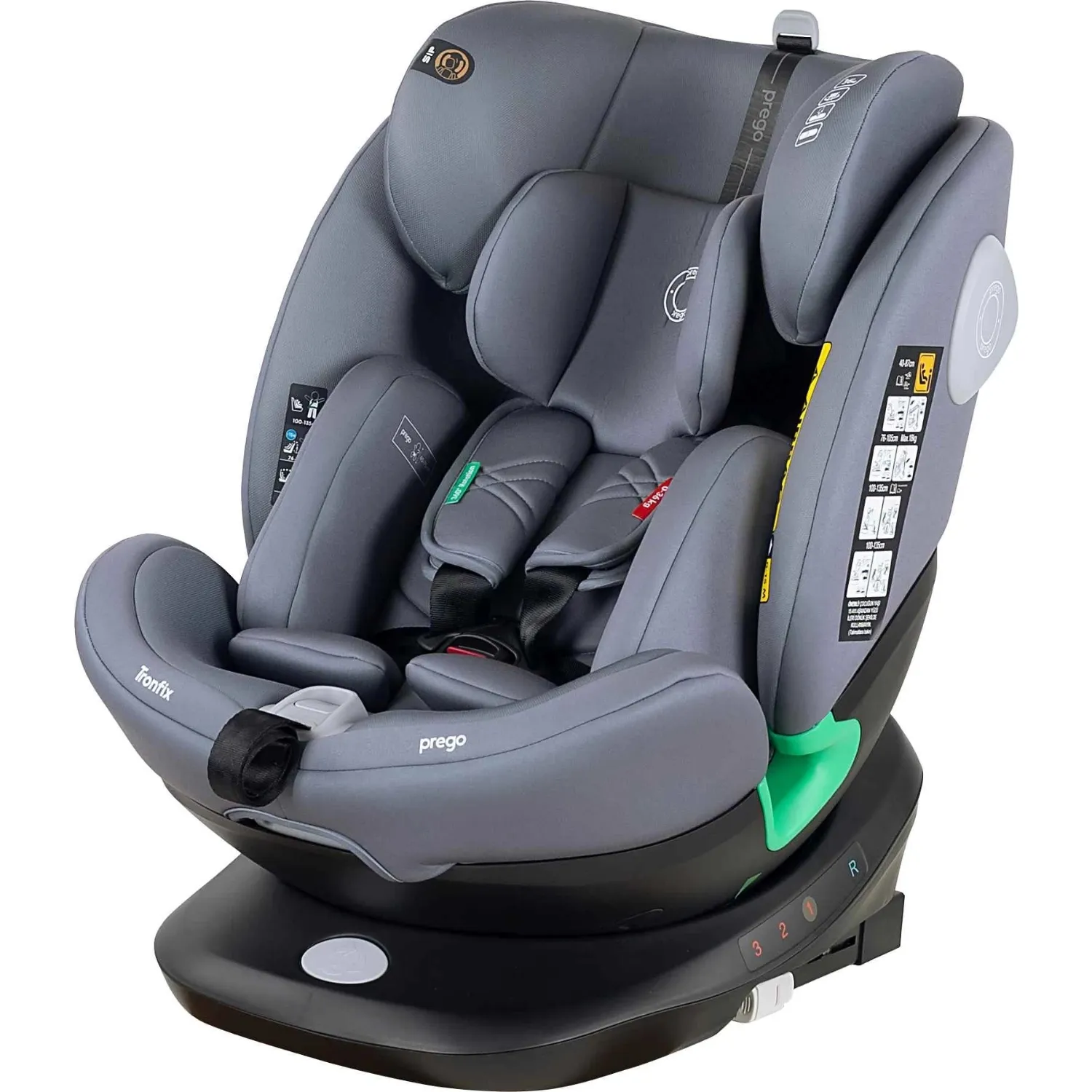 Prego Q9004 Tronfıx I-Size Oto Koltuğu Gri