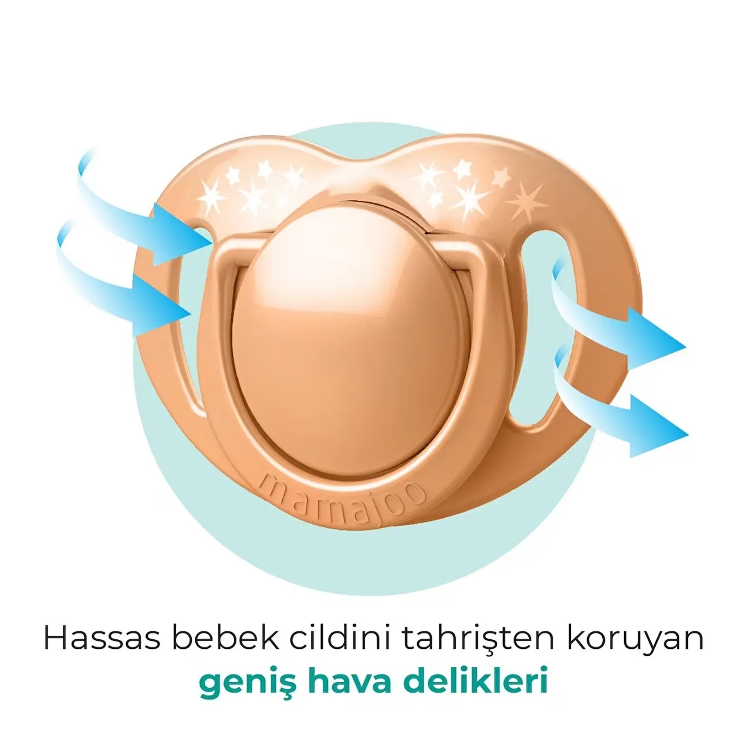 Mamajoo Ortodontik Silikon Emzik Sterilizasyon & Saklama Kutusu 0 Ay+ Powder Blush 2li