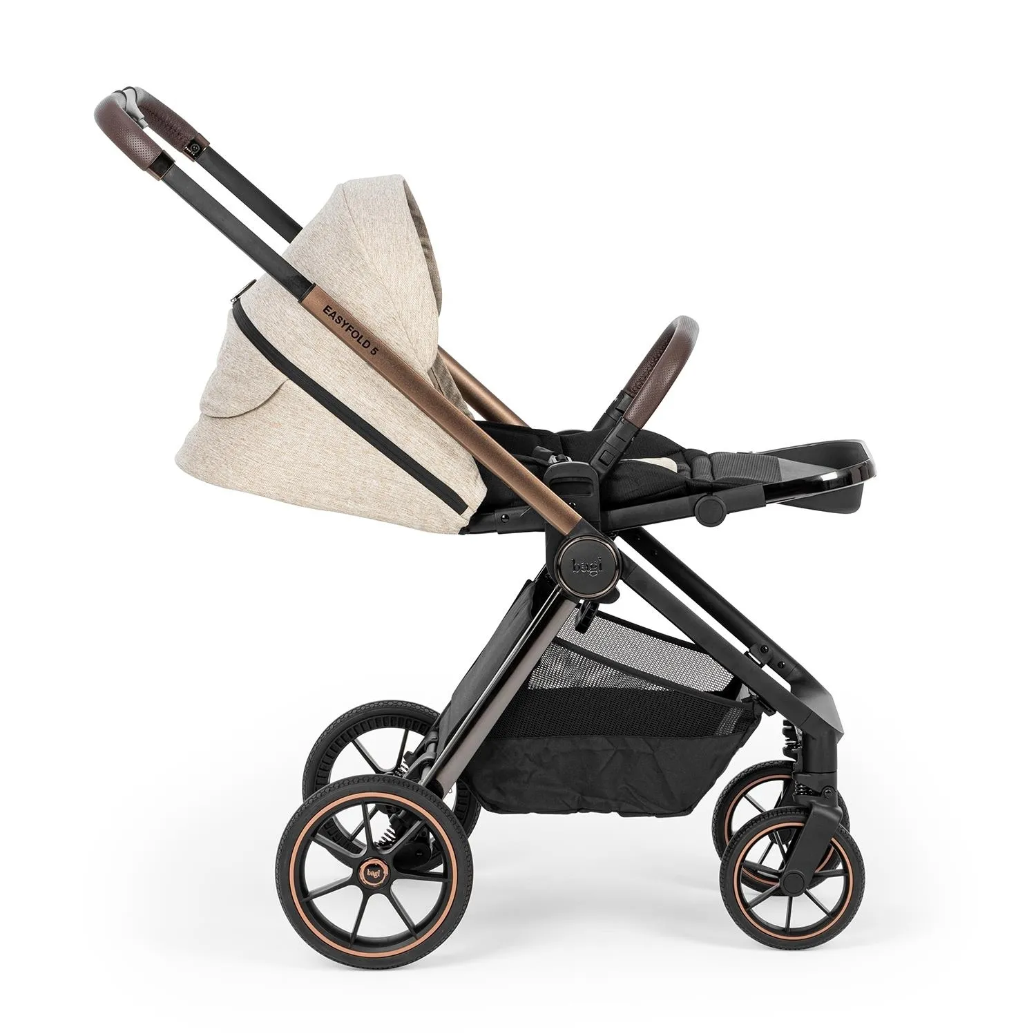 Bagi Easyfold 5 Cosmo Travel Sistem Bebek Arabası Beige