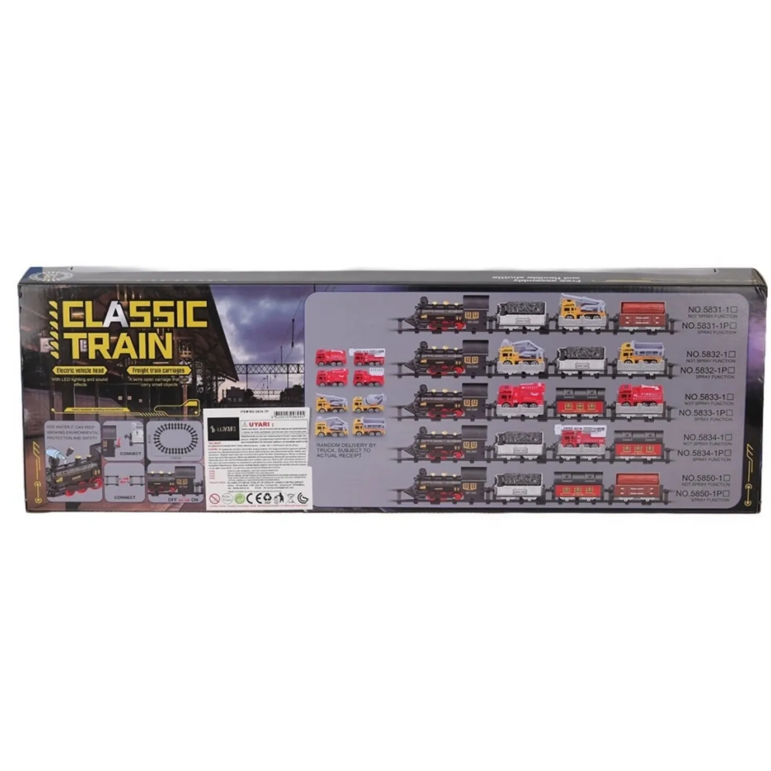 Classic Train Ekstra Araçlı Işıklı Sesli Dumanlı 116 Cm
