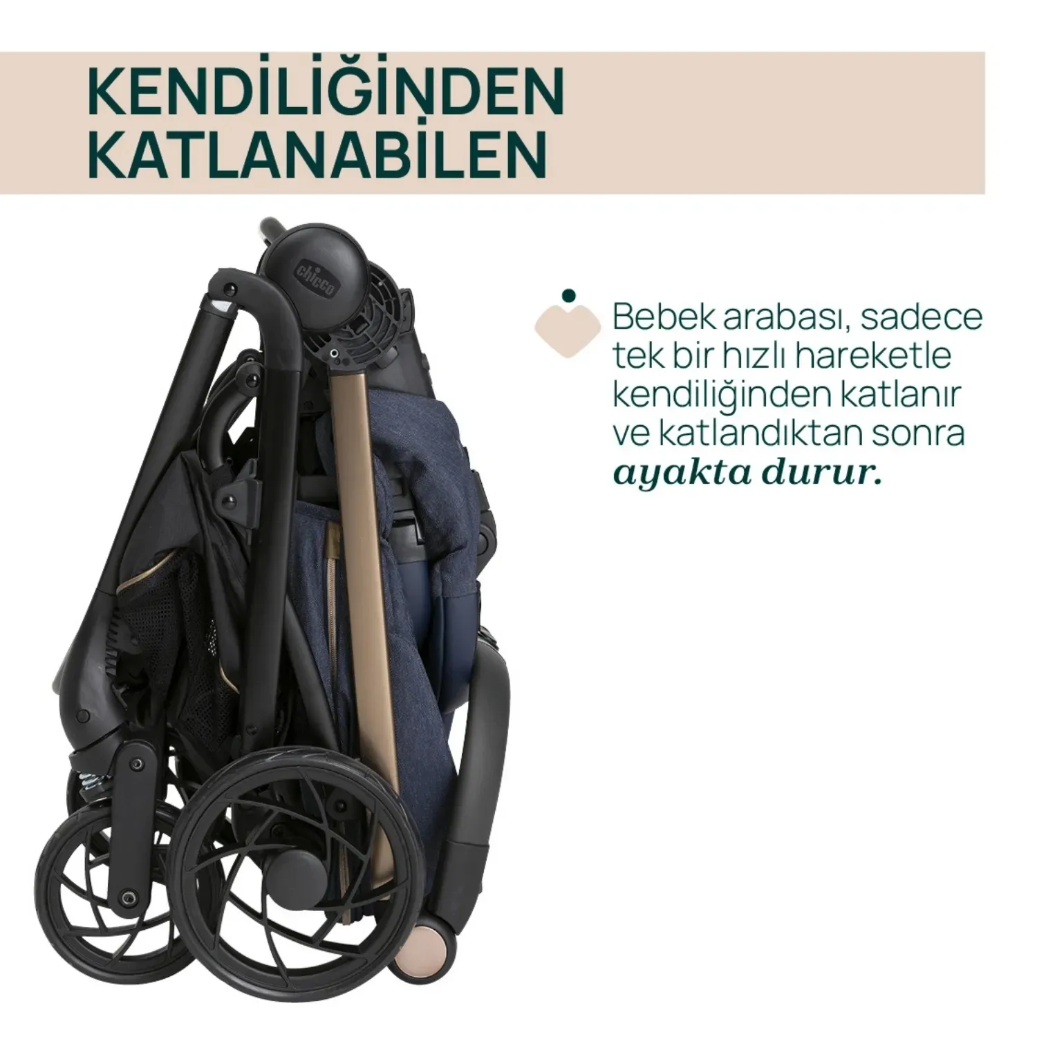 Chicco One4Ever Lounge Travel Sistem Bebek Arabası Denim Shine