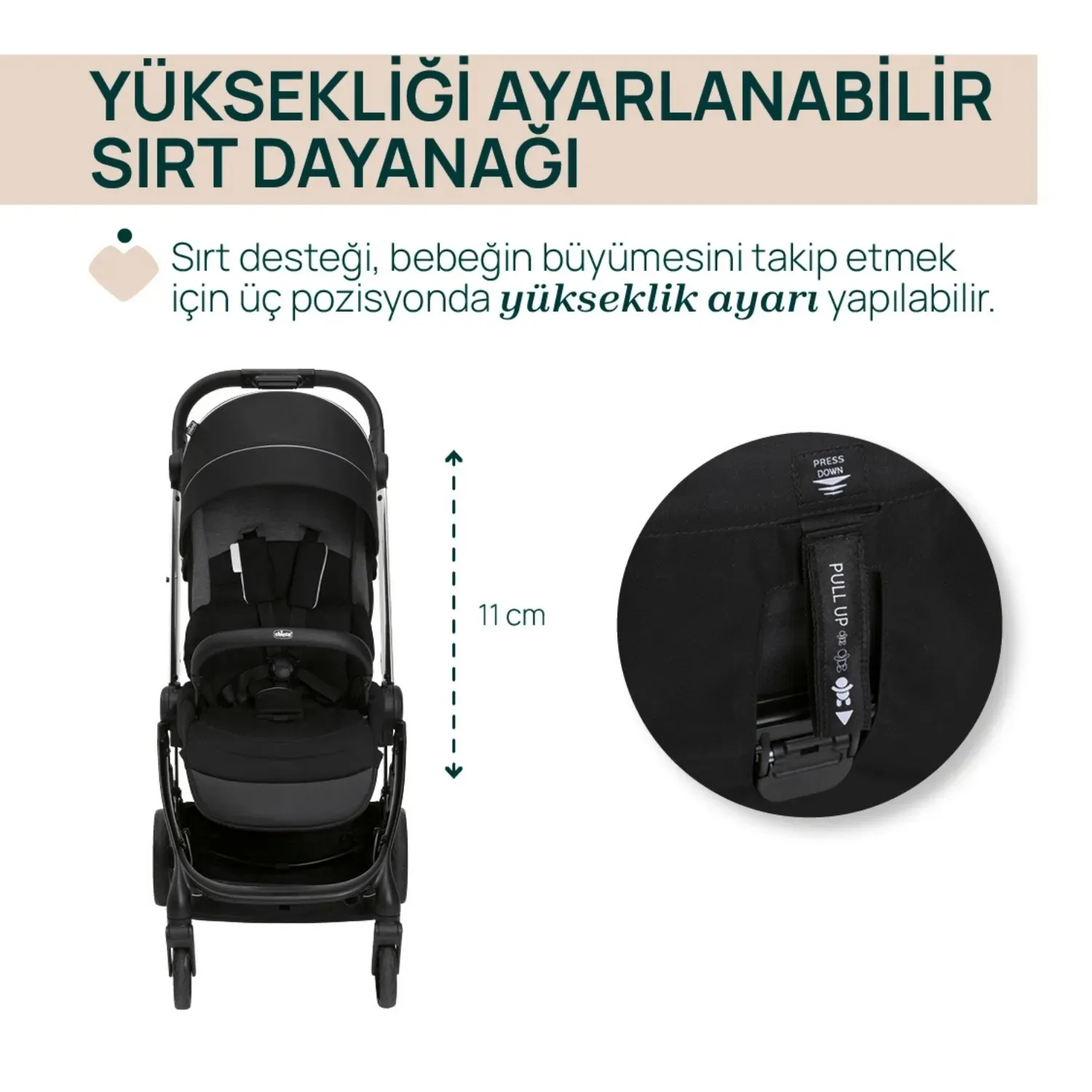 Chicco One4Ever Lounge Travel Sistem Bebek Arabası Black Beauty