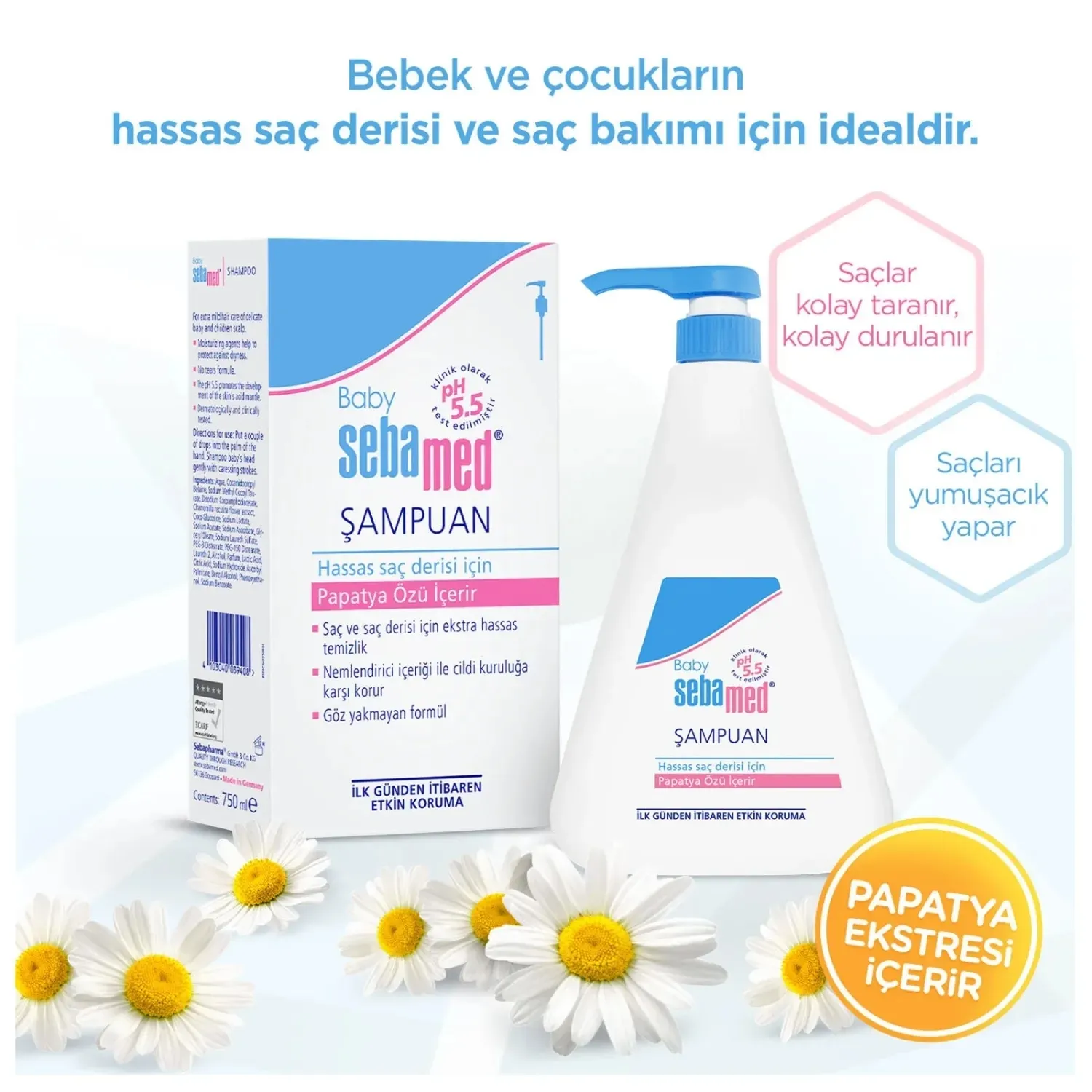 Sebamed Bebek Şampuanı 750 ml*3