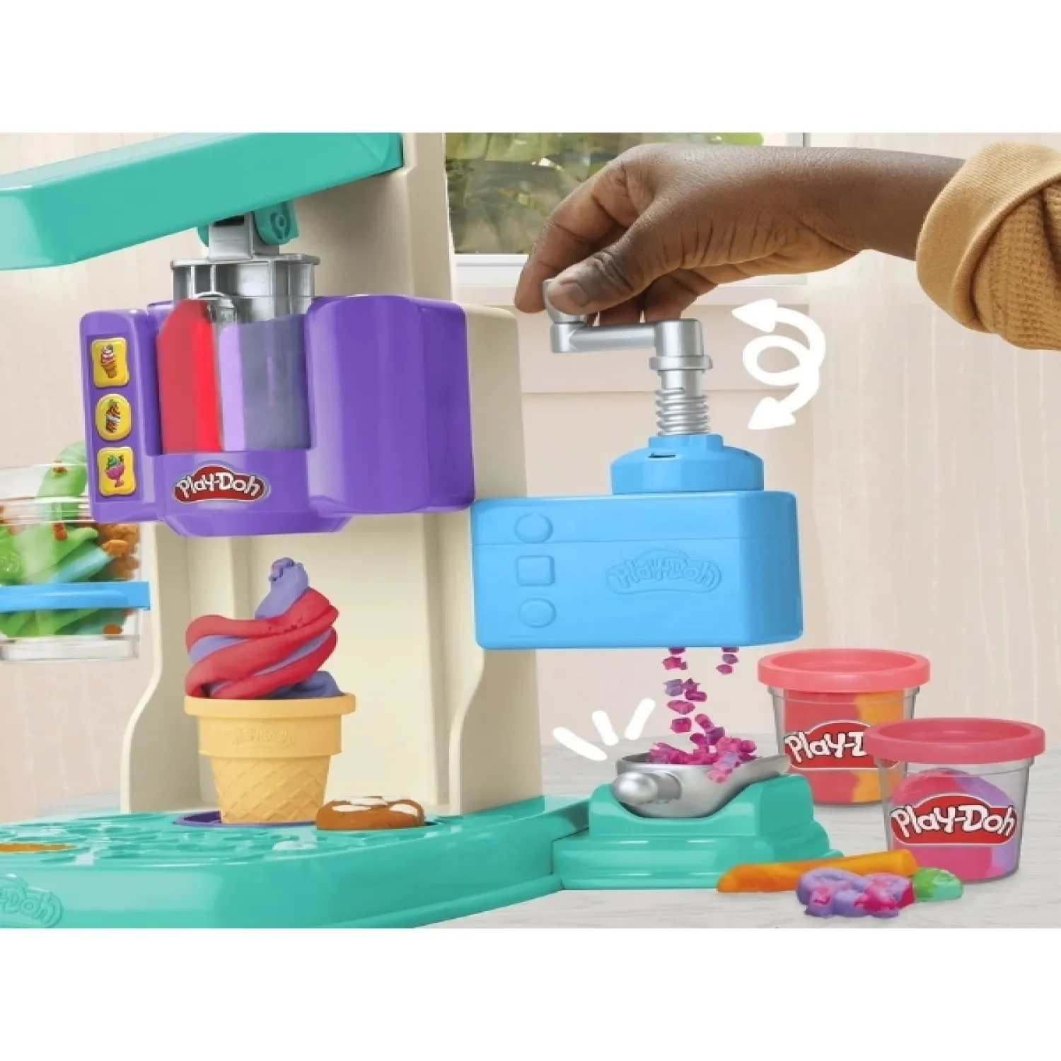 Play-Doh Raınbow Swırl Ice Cream Plays
