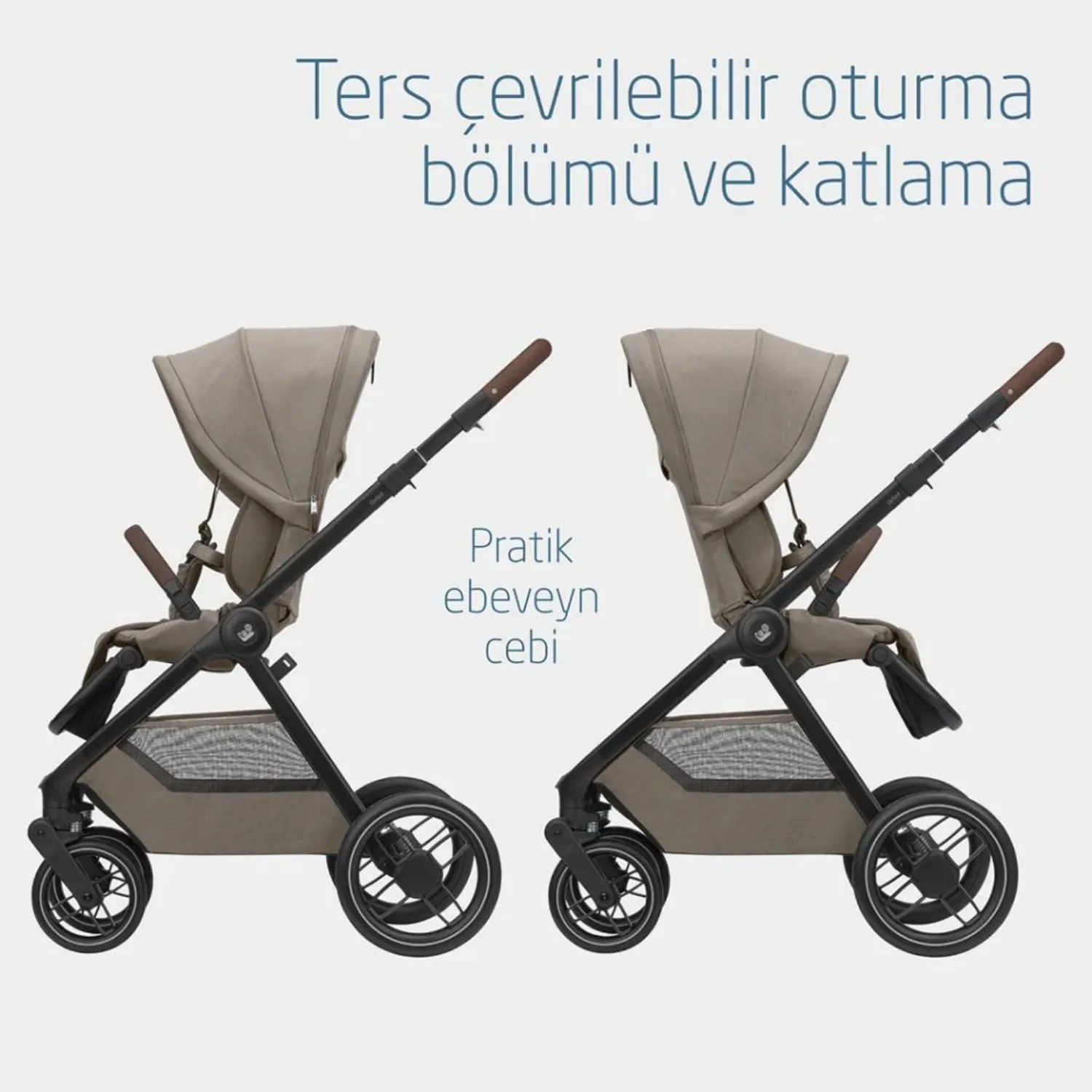 Maxi Cosi Oxford Çift Yönlü Bebek Arabası Twillic Truffle