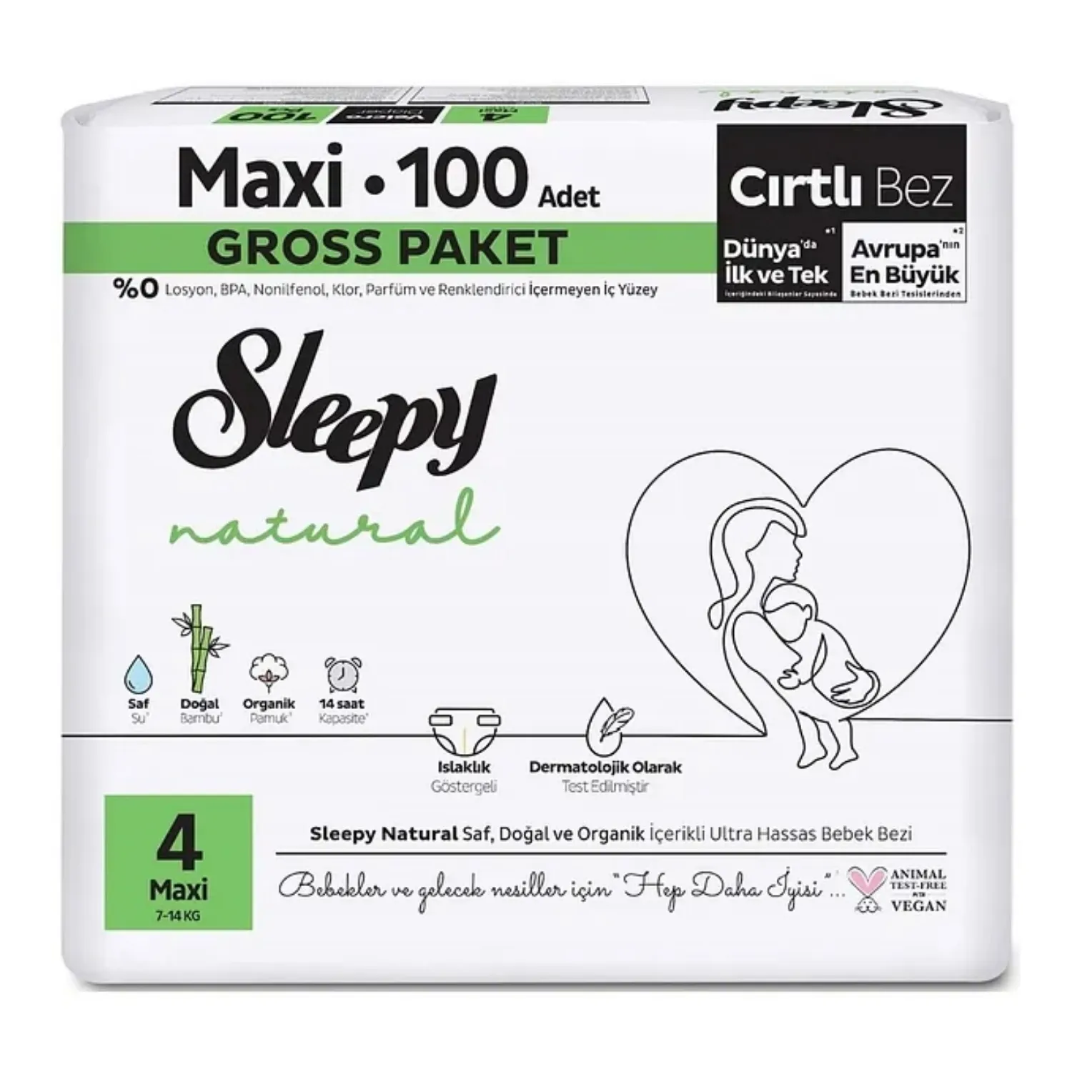 Sleepy Bebek Bezi Natural Ultra Maxi 4 Numara 100lü